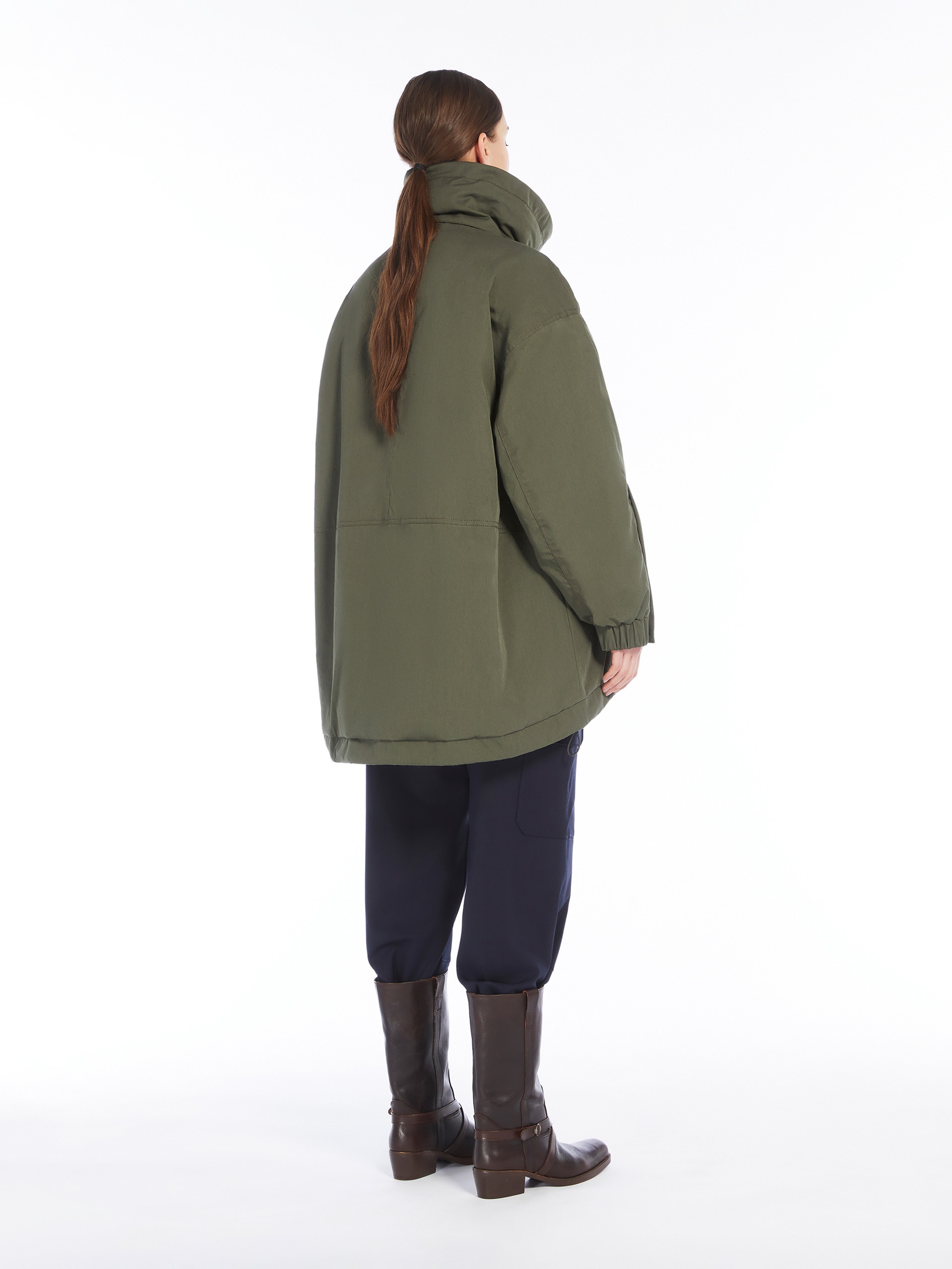 OZIERI Reversible water-repellent fabric parka - 4