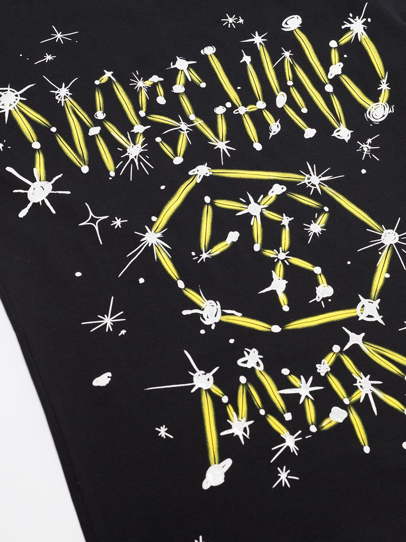 Moschino Galaxy-logo crew-neck T-shirt outlook
