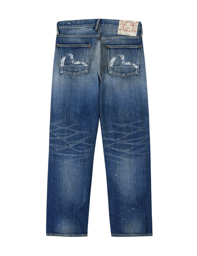 Washed Seagull Print Regular Fit Jeans 7