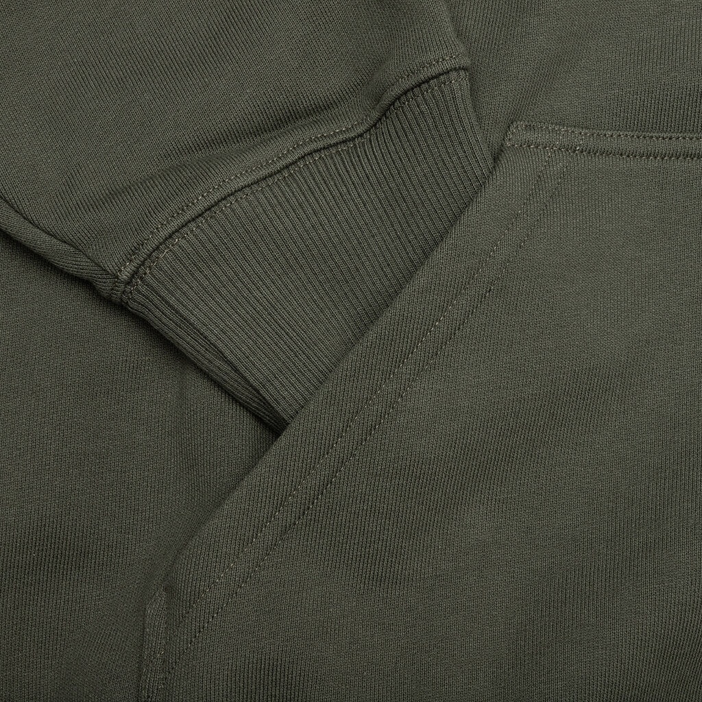 CLASSIC FIT HOODIE - GREYISH GREEN - 5