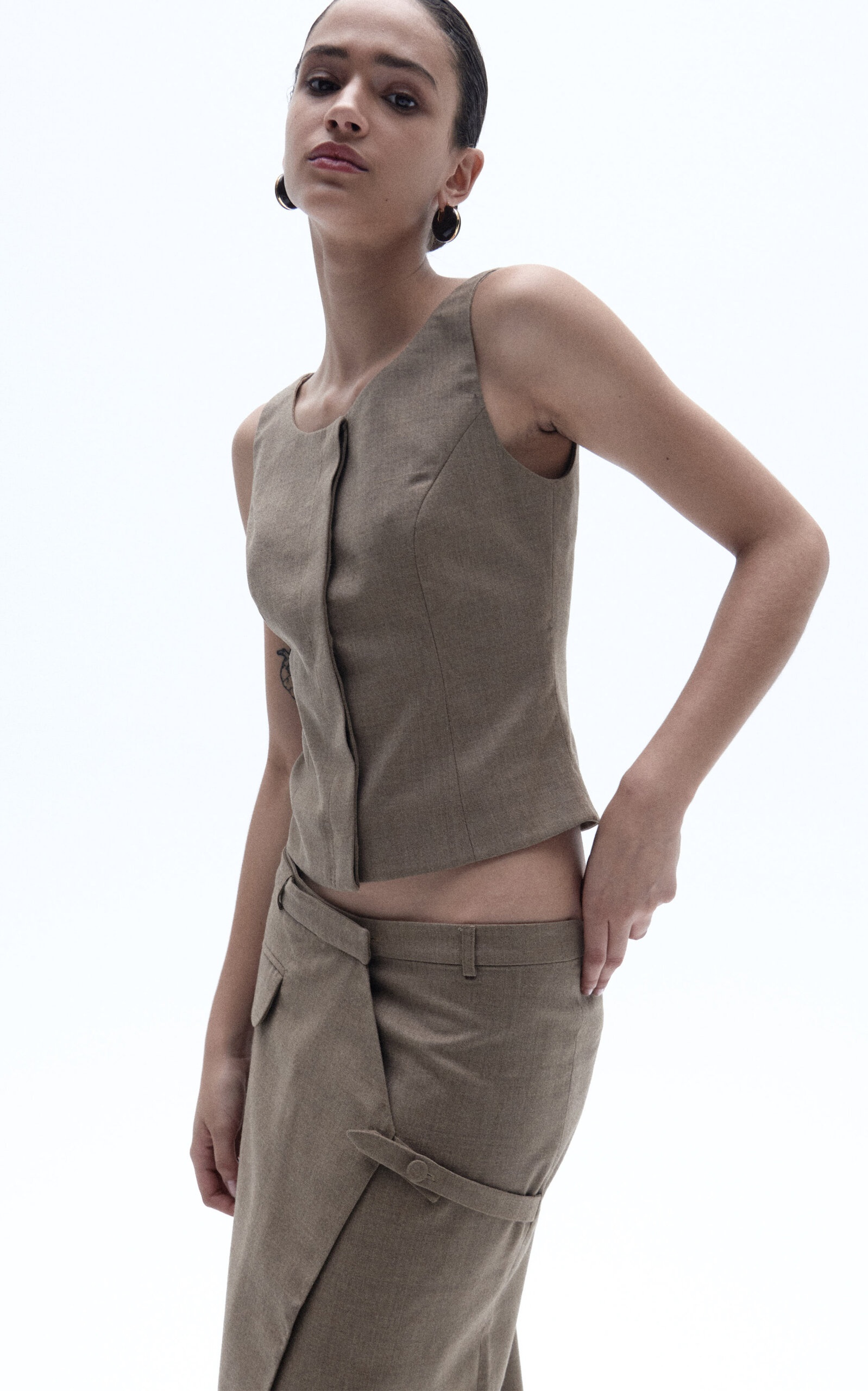Menti Wool-Blend Vest Top neutral - 3