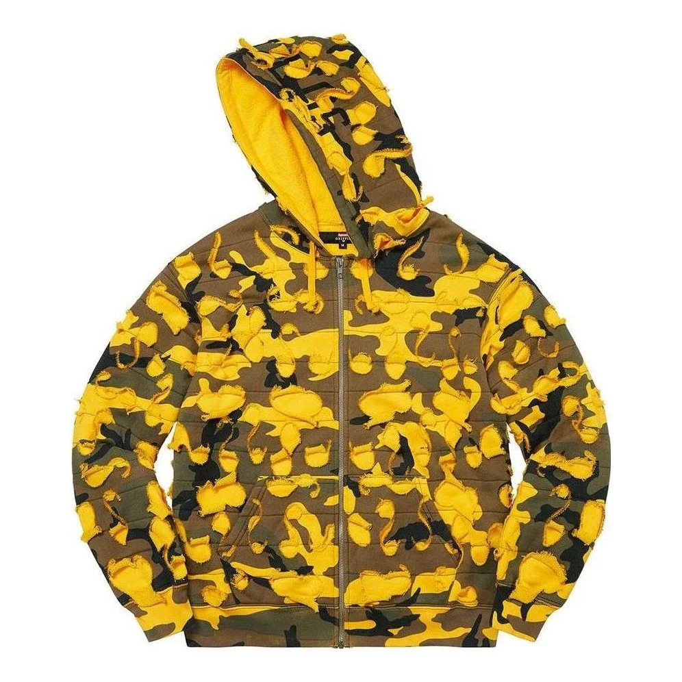 Supreme x Griffin Zip Up Hooded Sweatshirt 'Yellow Olive Green' SUP-FW22-026 - 1