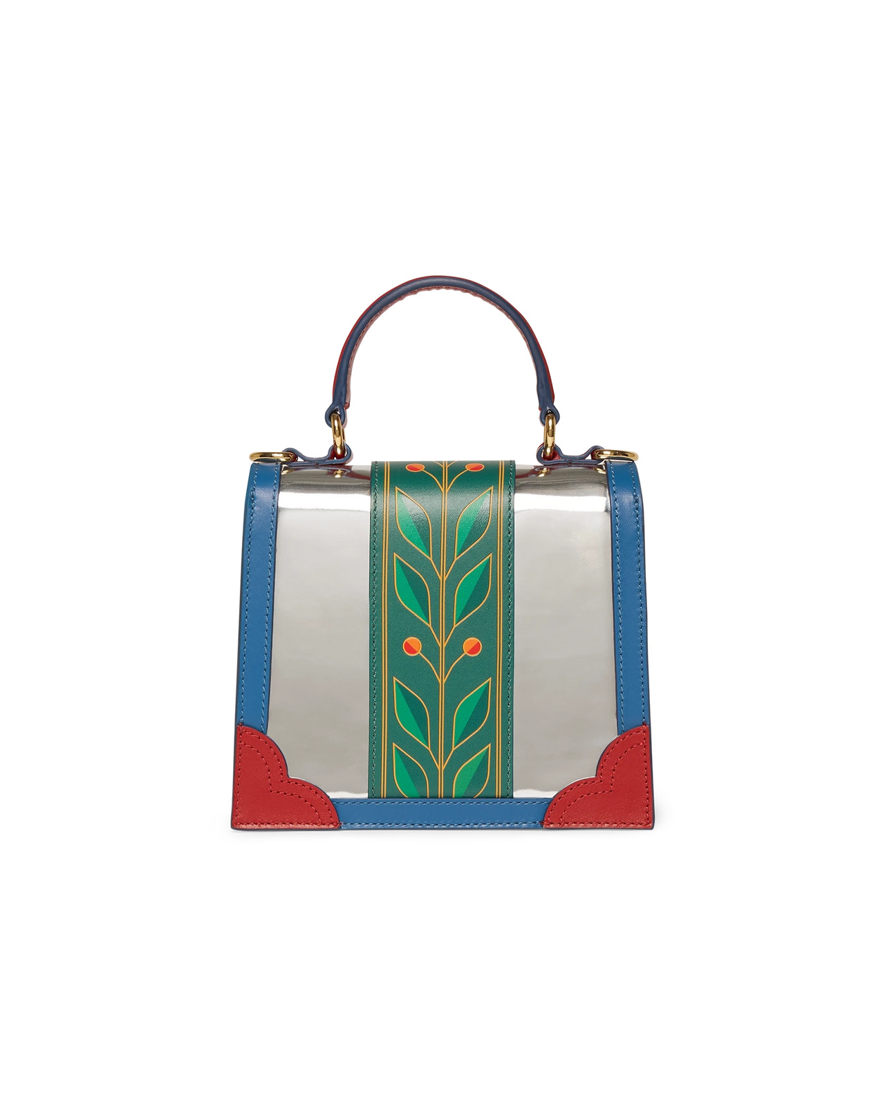 Chrome Laurel Mini Jeanne Bag | Casablanca Paris - 3