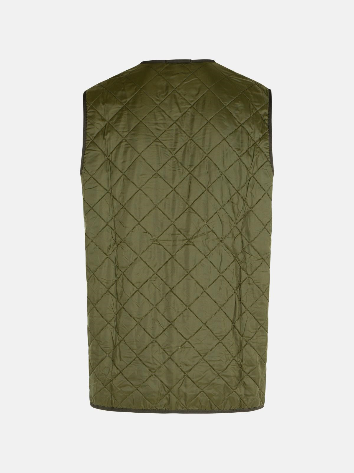 'POLARQUILT' GREEN POLYAMIDE VEST - 3