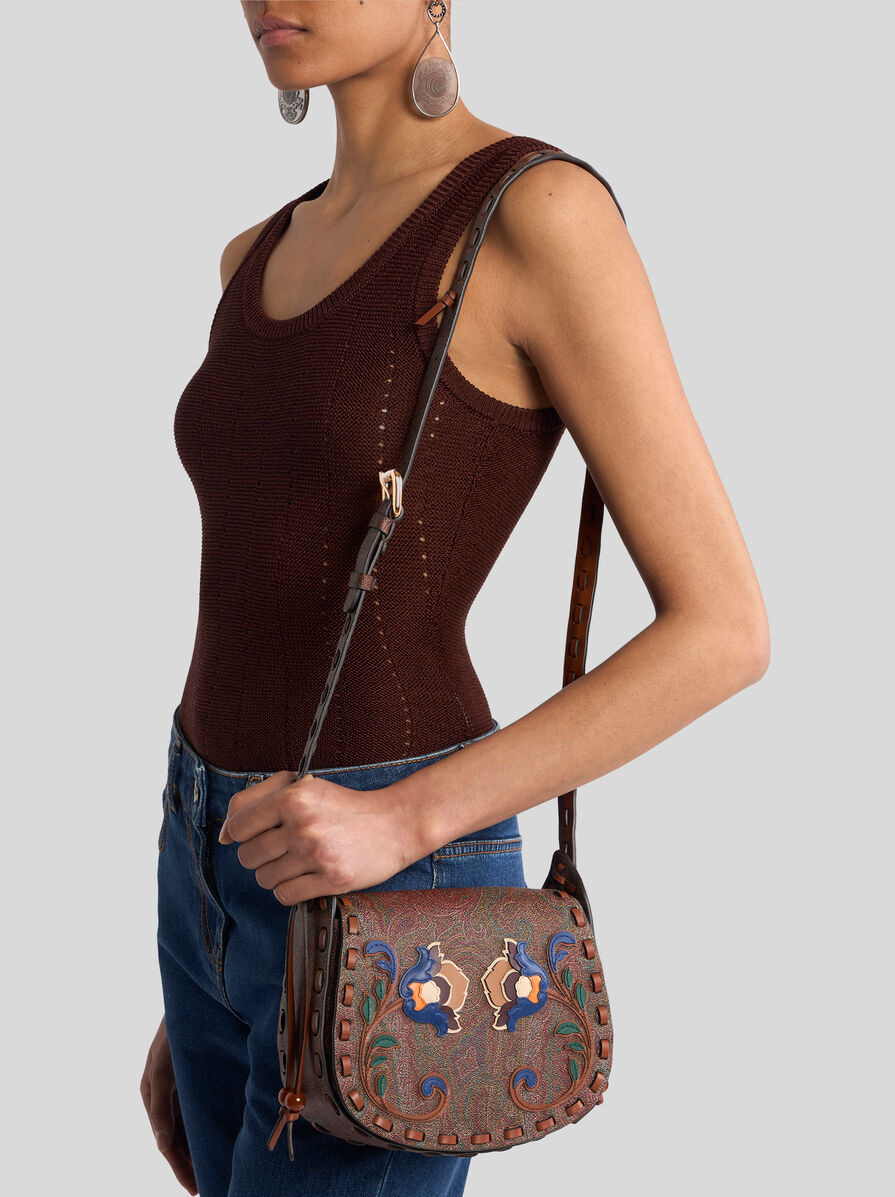DRYA CROSSBODY BAG WITH FLOWERS - 2