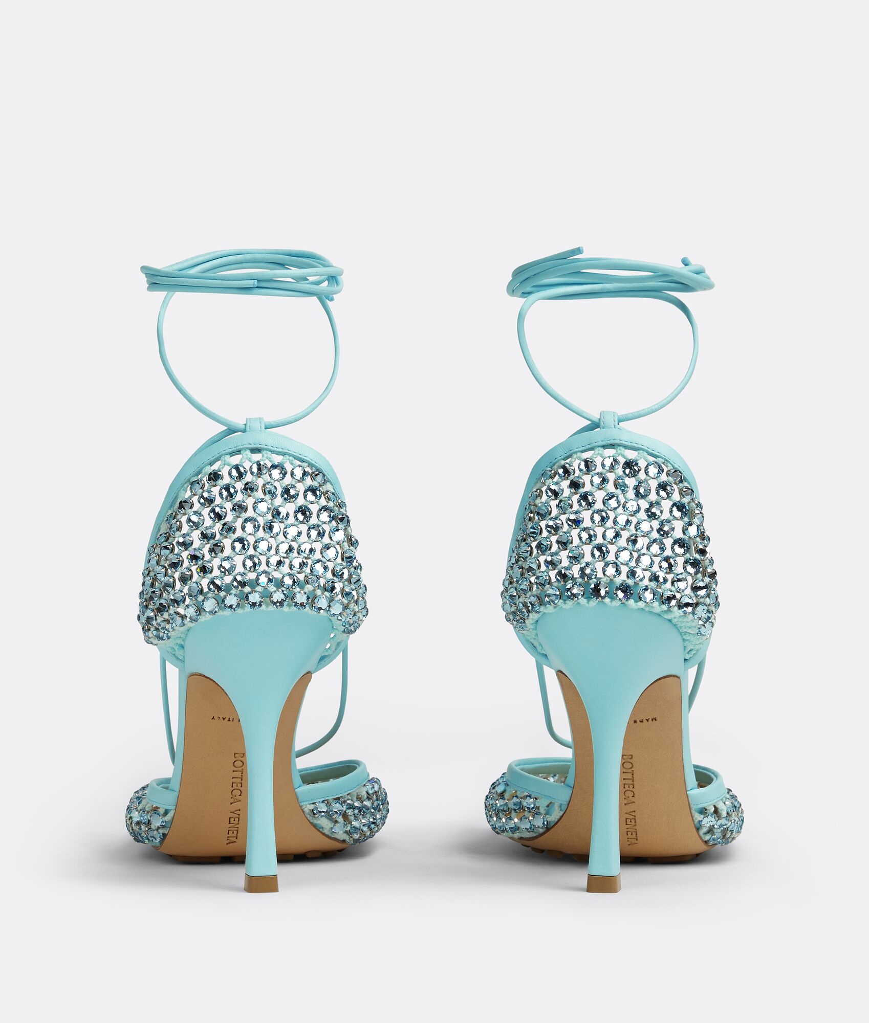 sparkle stretch lace-up sandal - 3