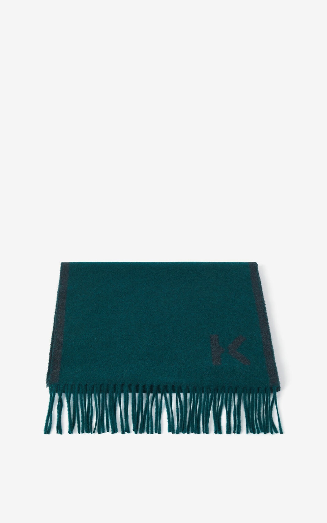 K Logo cashmere scarf - 2