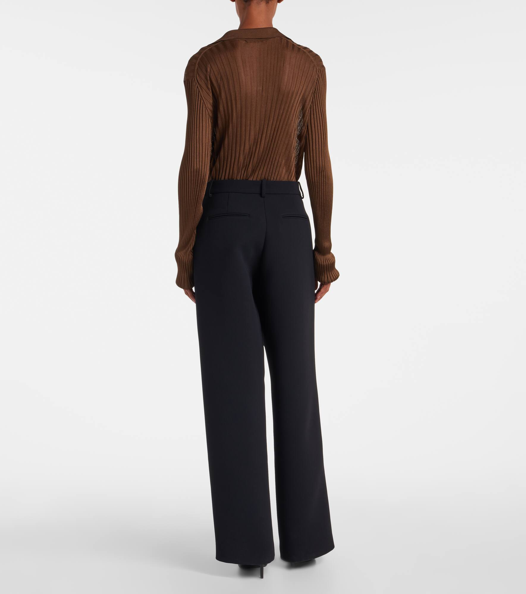 August high-rise wide-leg pants - 3