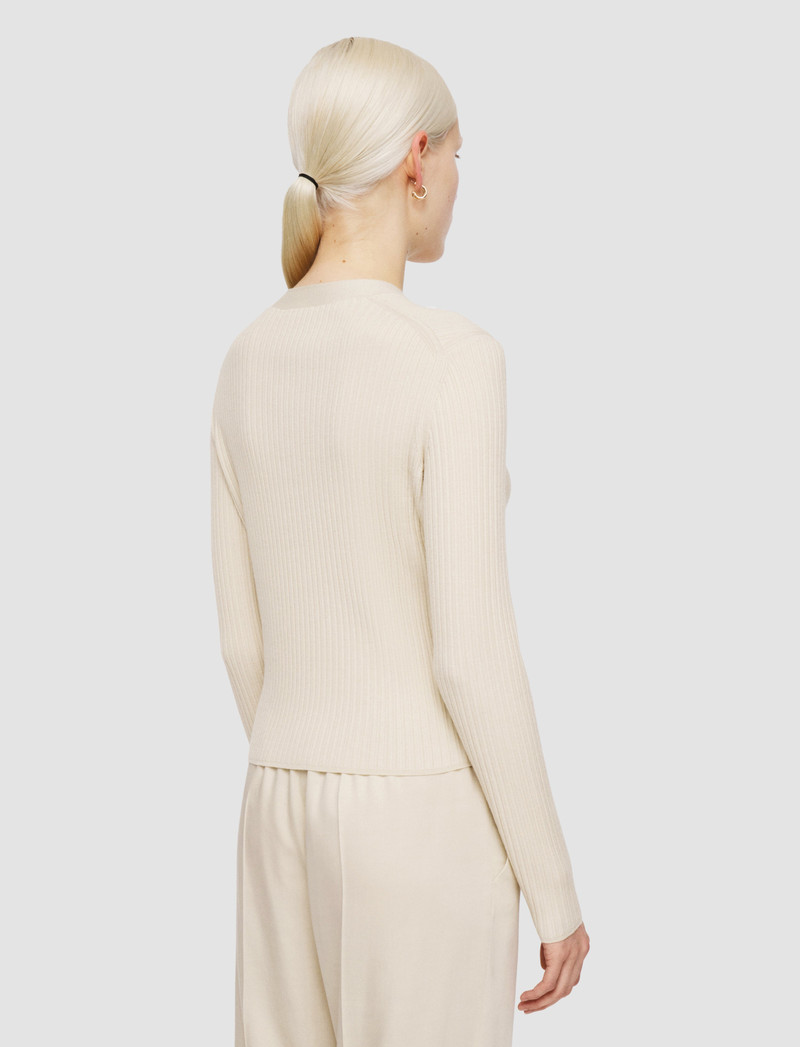 Fine Merino Rib Cardigan 4
