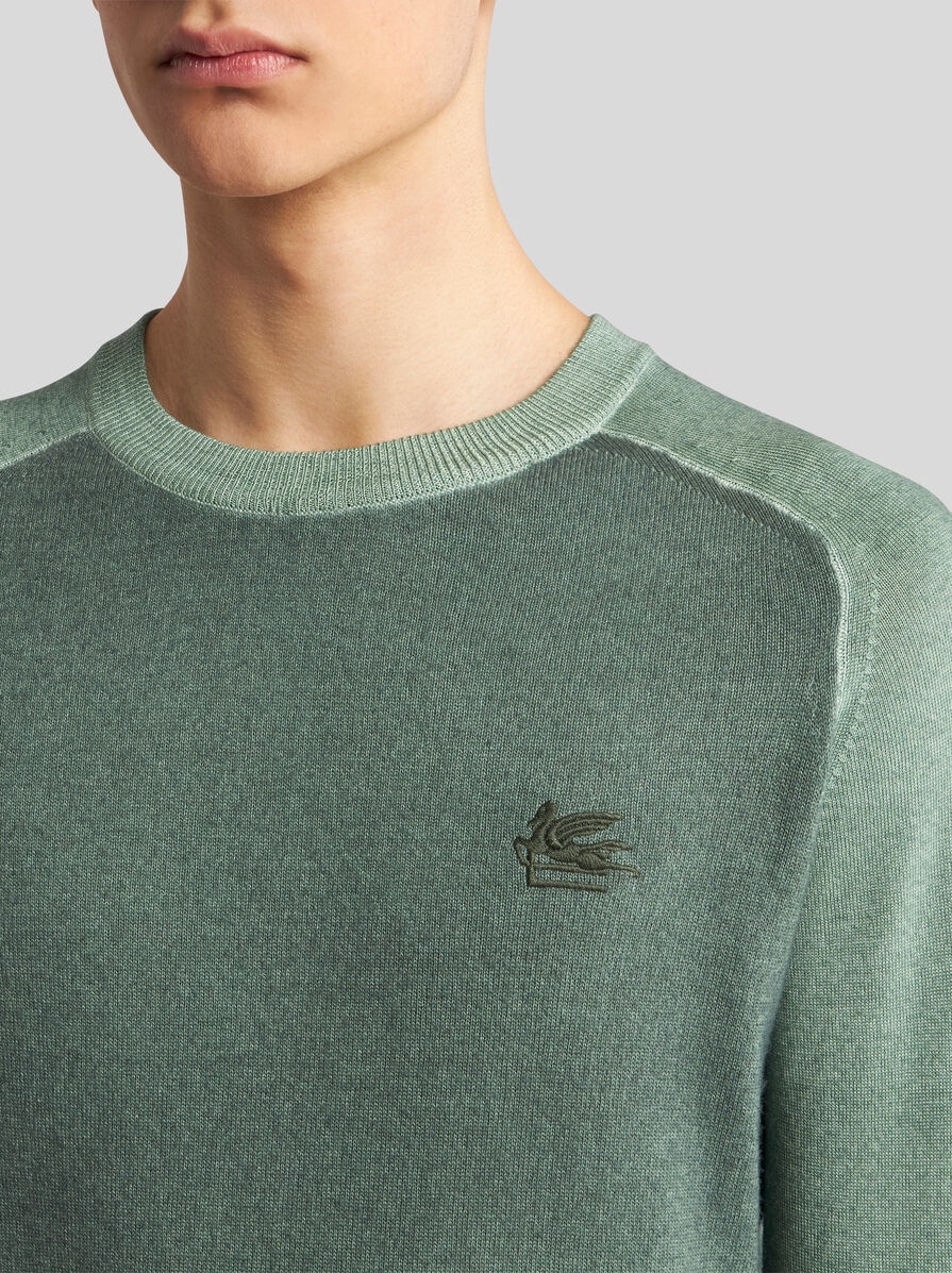 WOOL SWEATER WITH EMBROIDERY - 4