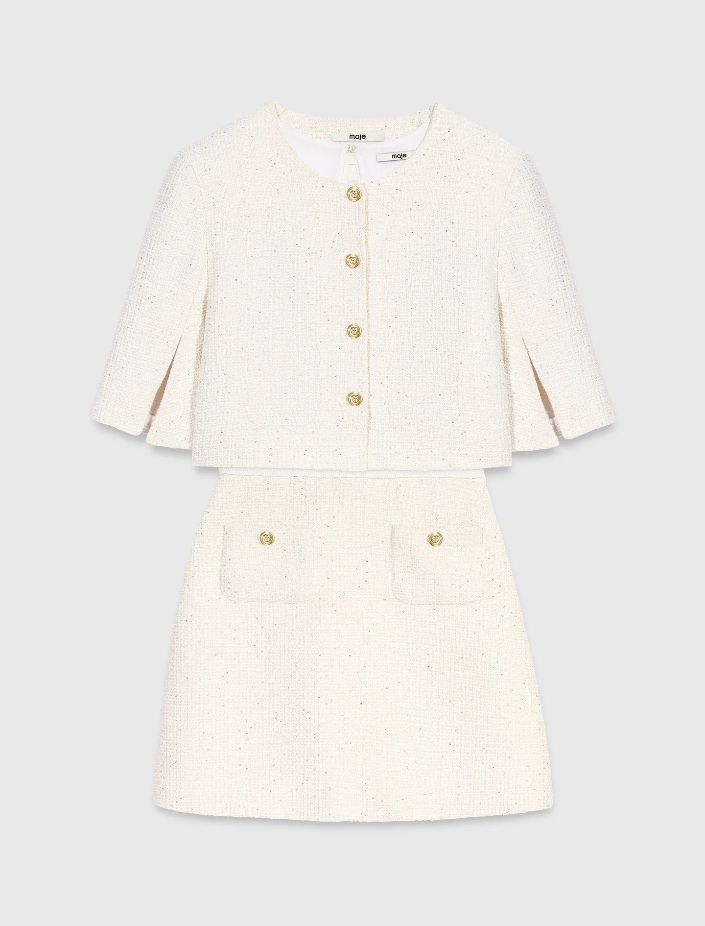 2-in-1 tweed dress - 1