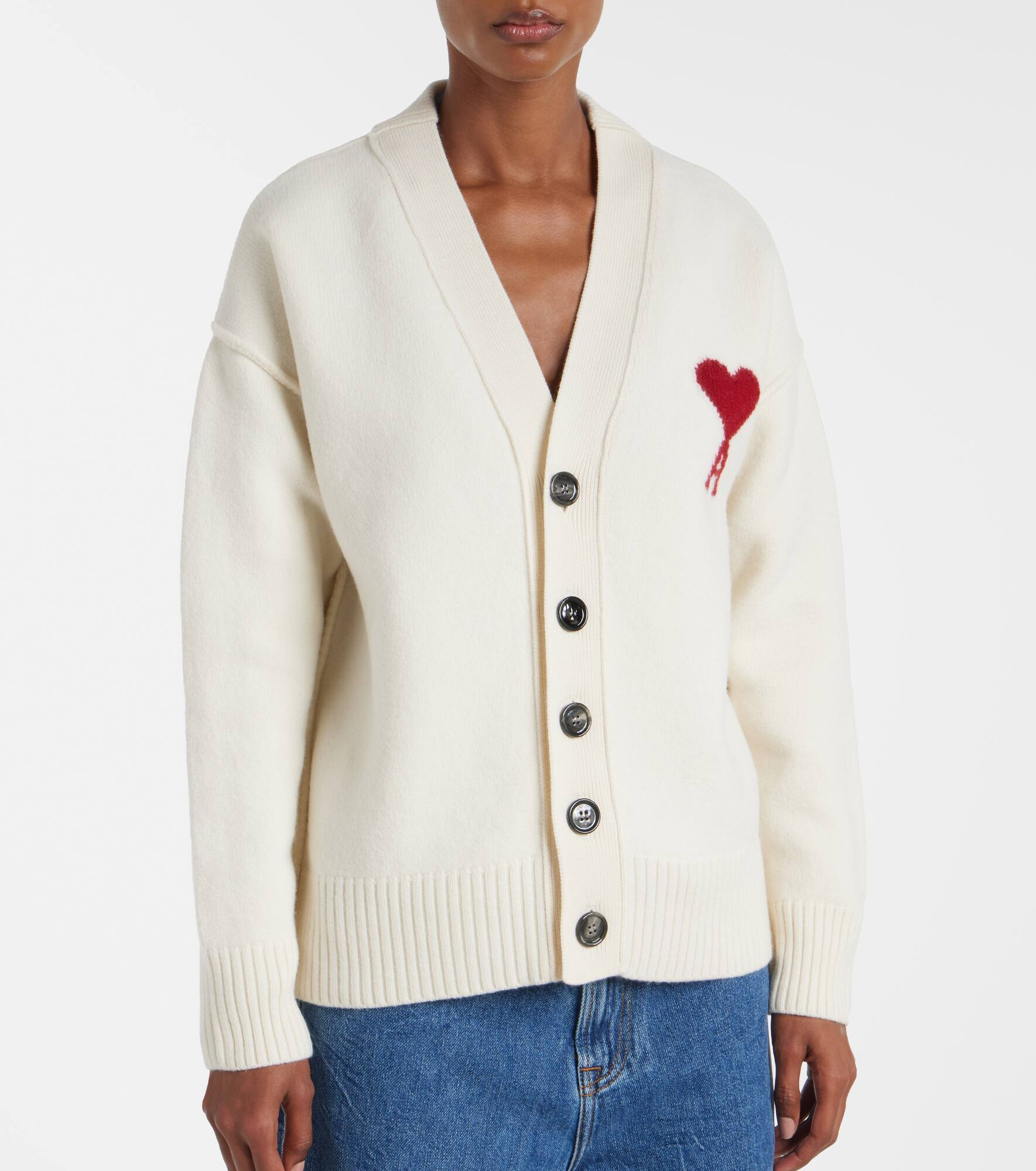 Ami de Cœur virgin wool cardigan - 6