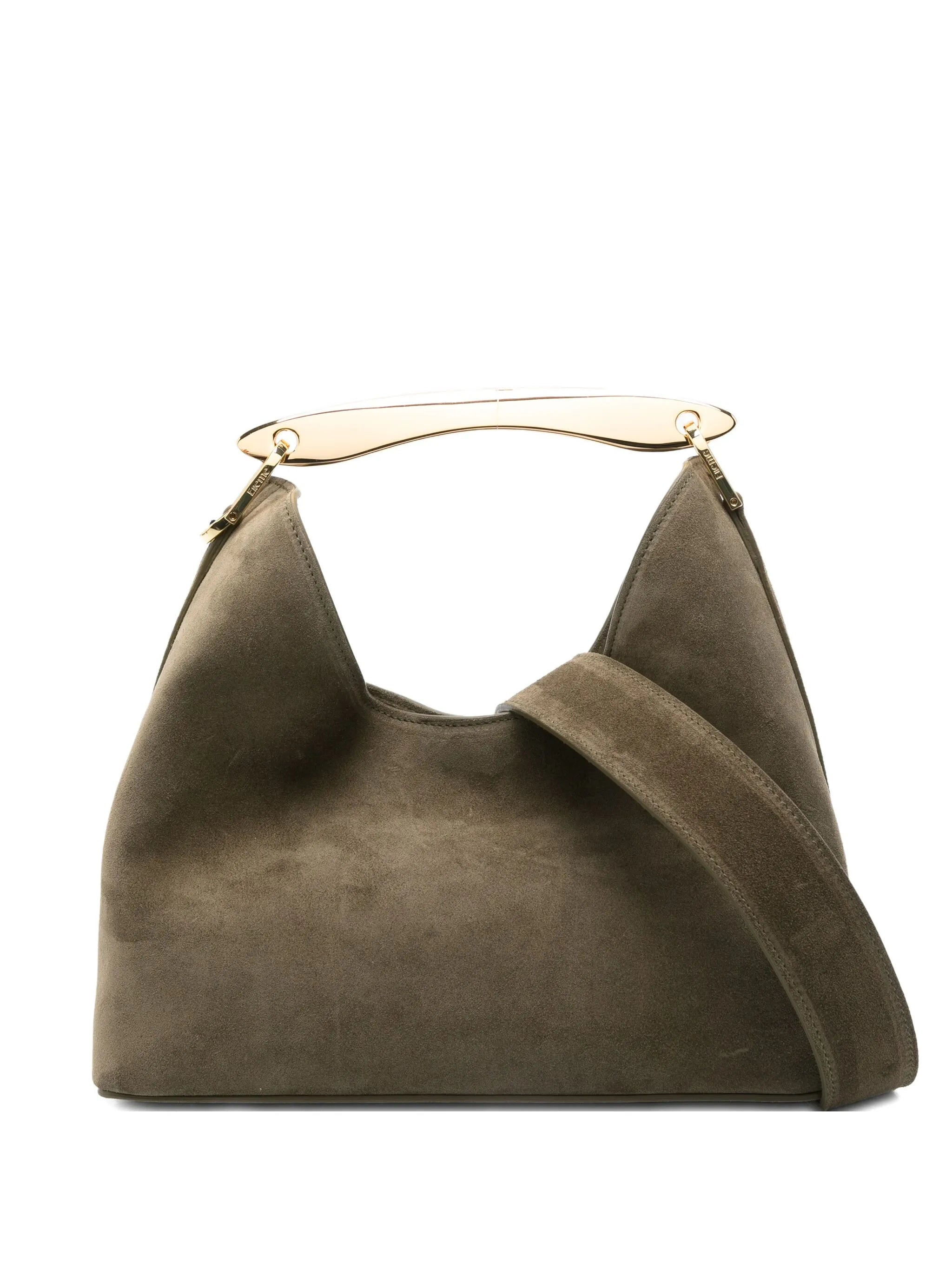 Elleme Boomerang Curved-handle Suede Tote Bag - 1