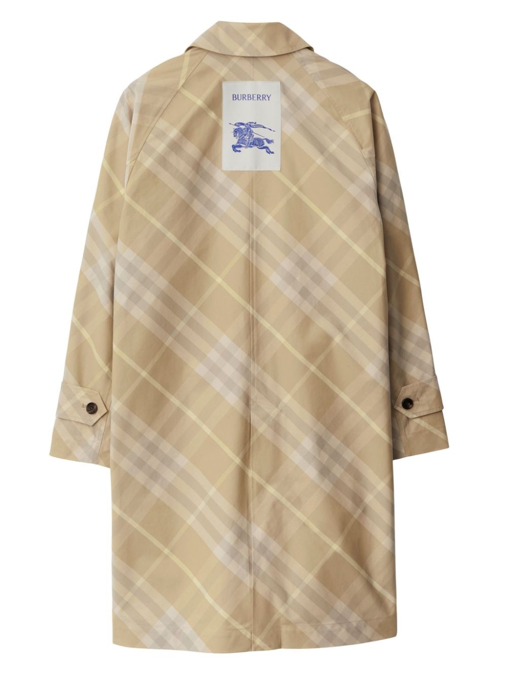 Car reversible check-print coat - 6