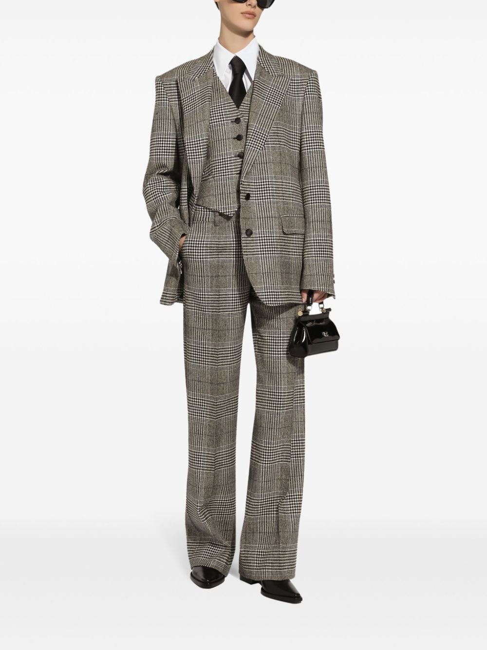 tartan check trousers - 2