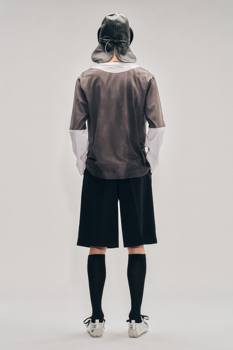 Tailored Wide Leg Belt Loop Tab Shorts 3