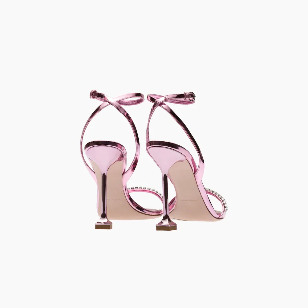 Metallic leather sandals - 3