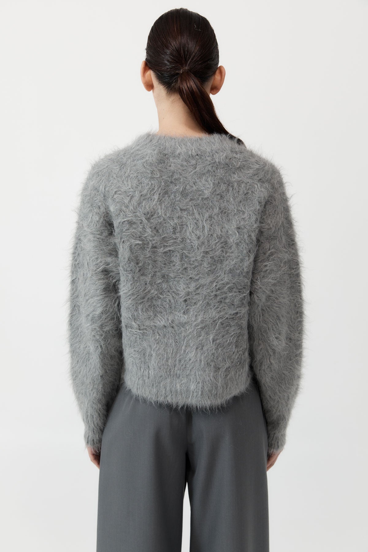 Alpaca Sweater - Soft Grey - 6