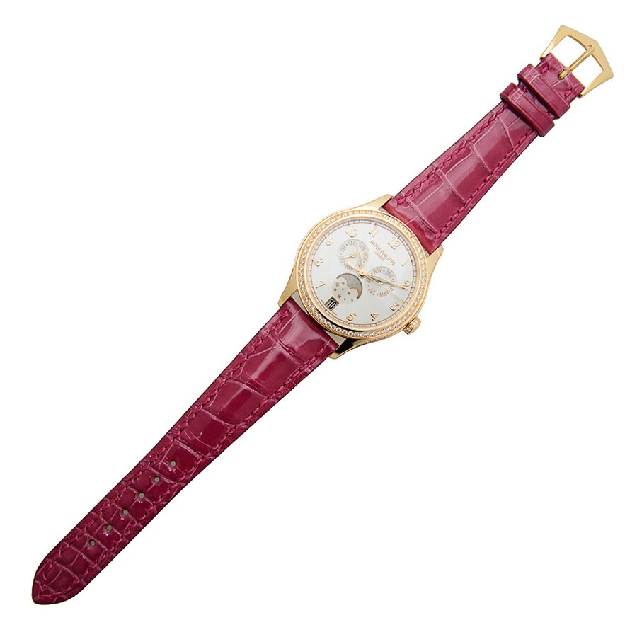 Patek Philippe Complications Silvery Sunburst Dial 18K Rose Gold Automatic Ladies Watch 4947R-001 - 2