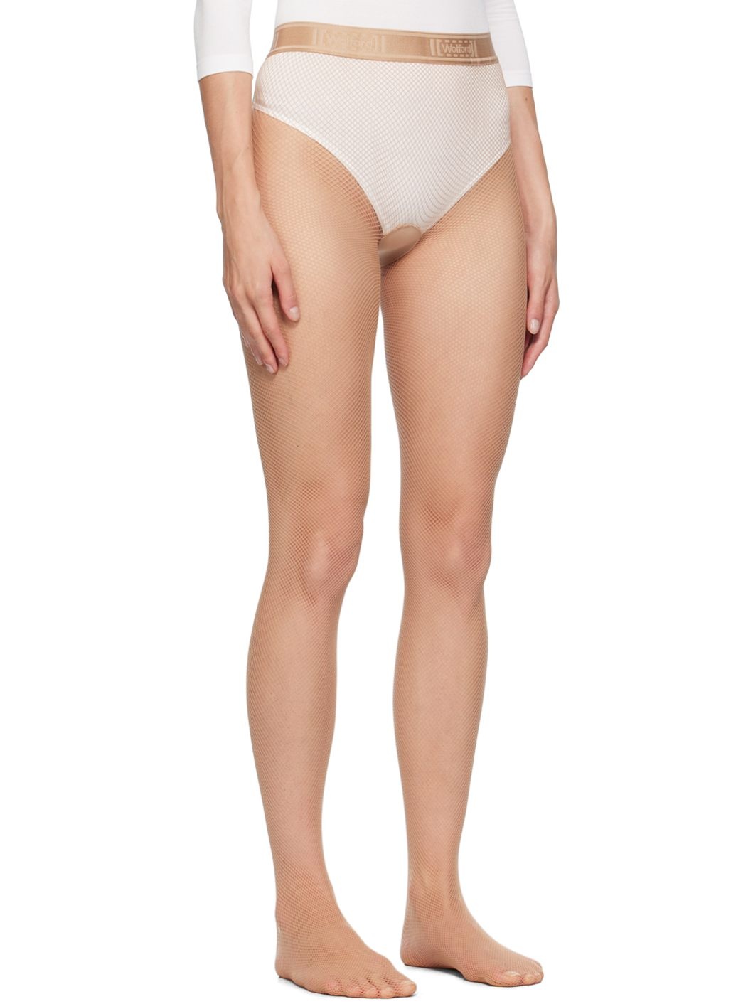 Beige Twenties Econyl Tights - 2