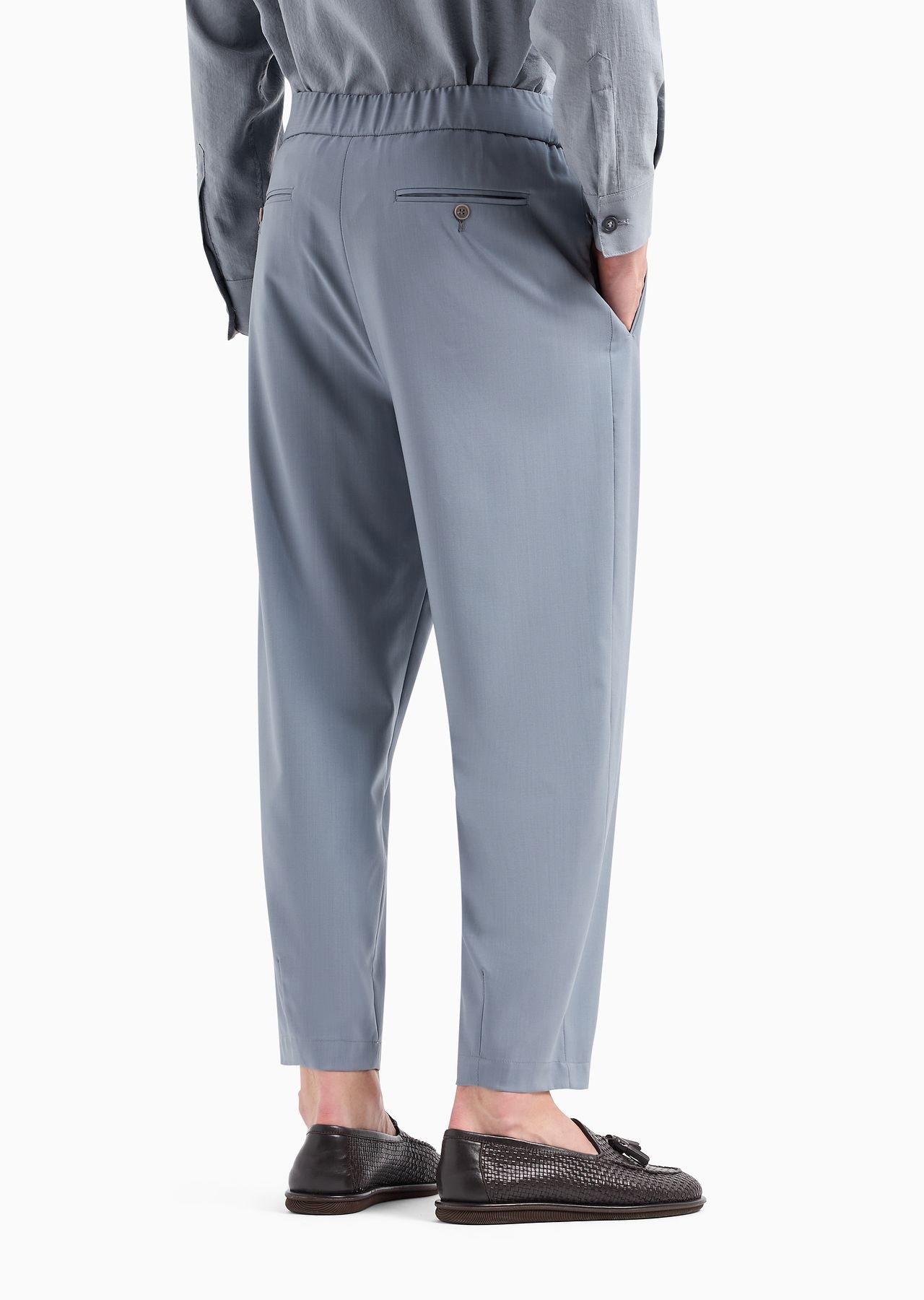 ASV single-pleat viscose and wool trousers - 3