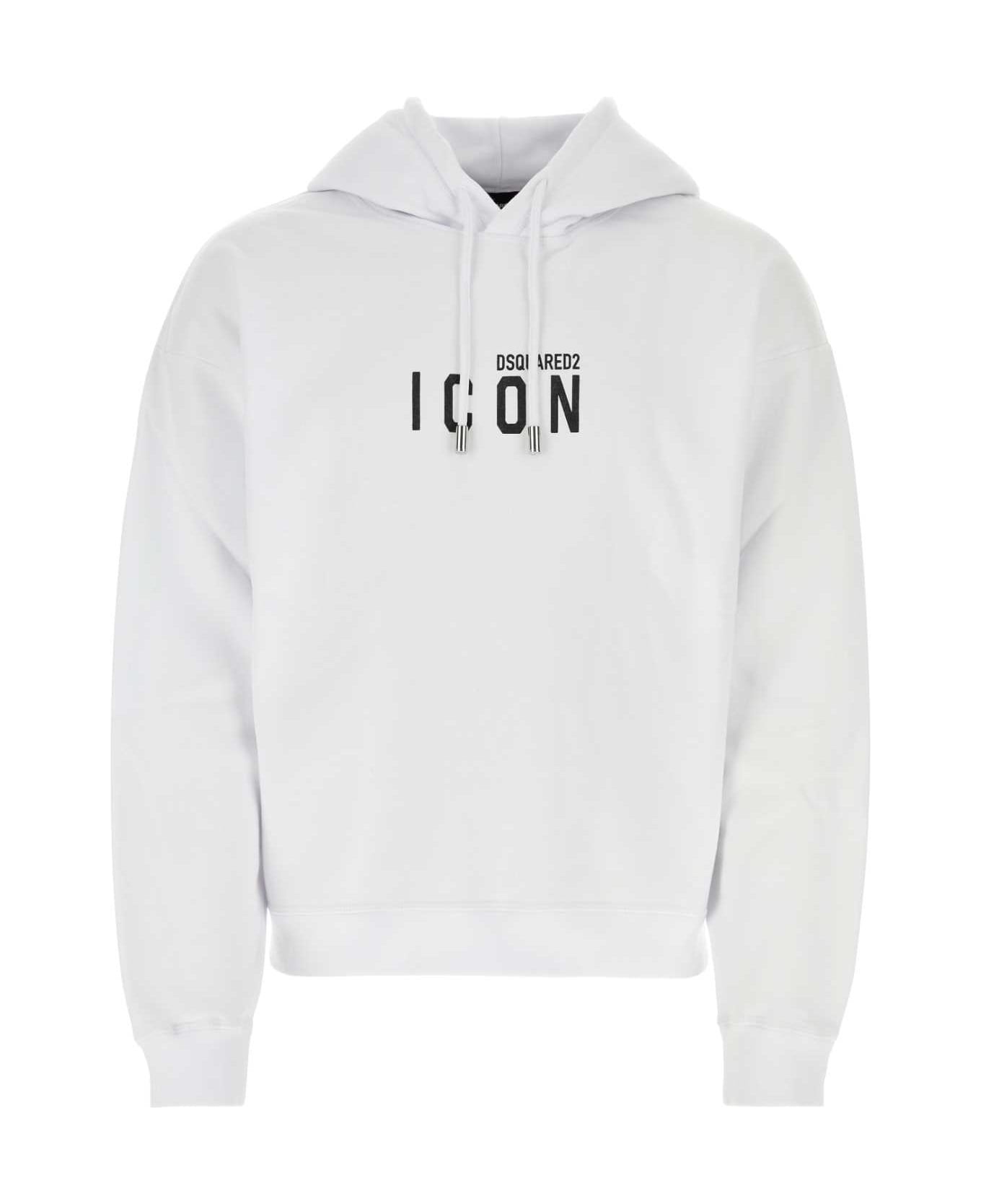 White Cotton Sweatshirt - 1