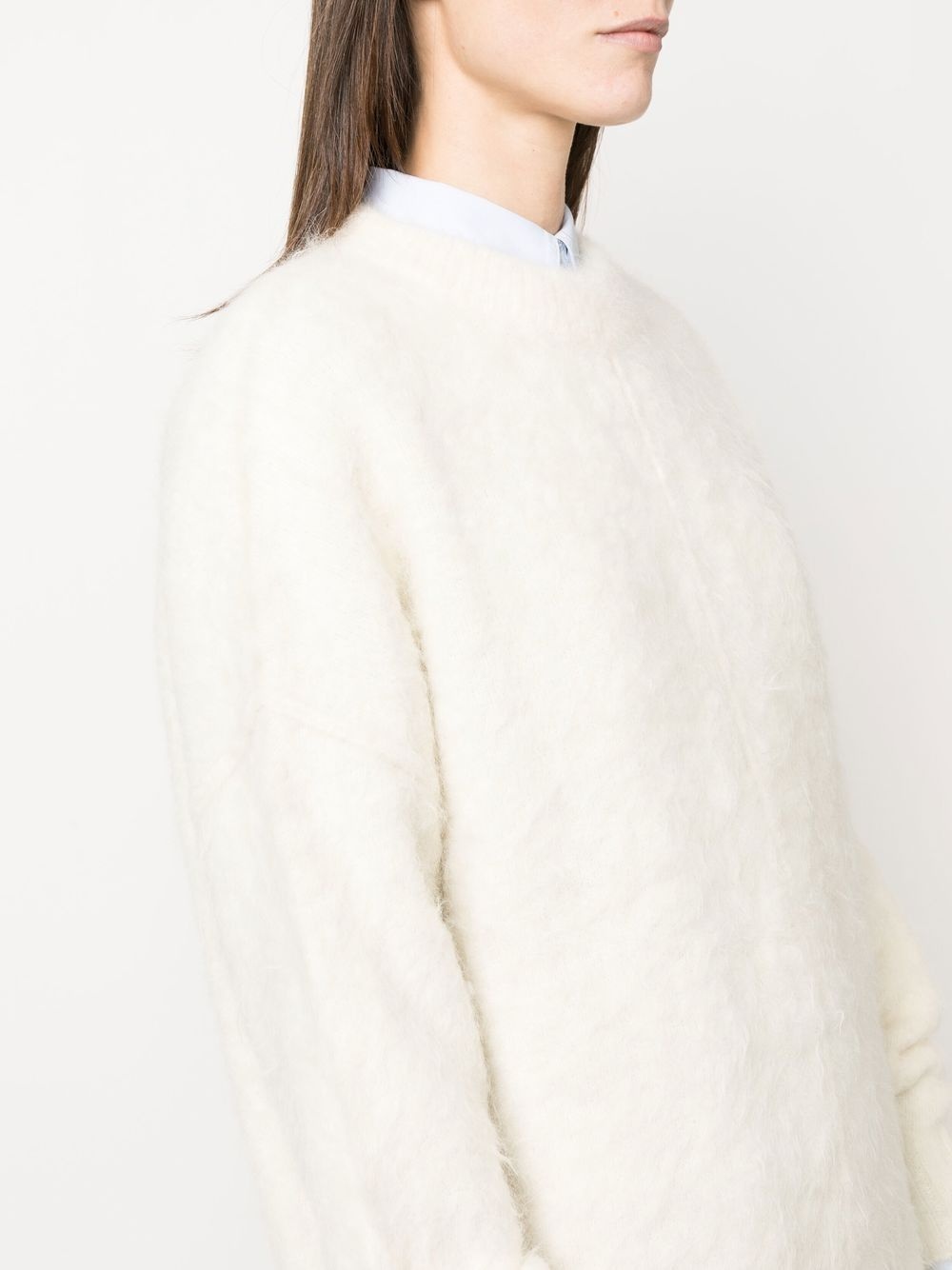 alpaca-blend knitted mini dress - 5