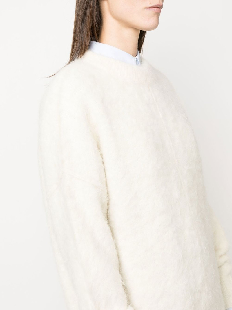 alpaca-blend knitted mini dress 5