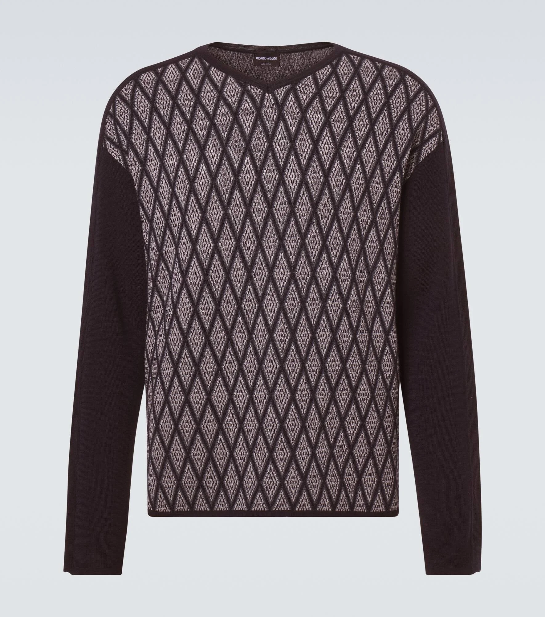 Wool and cashmere jacquard sweater - 1