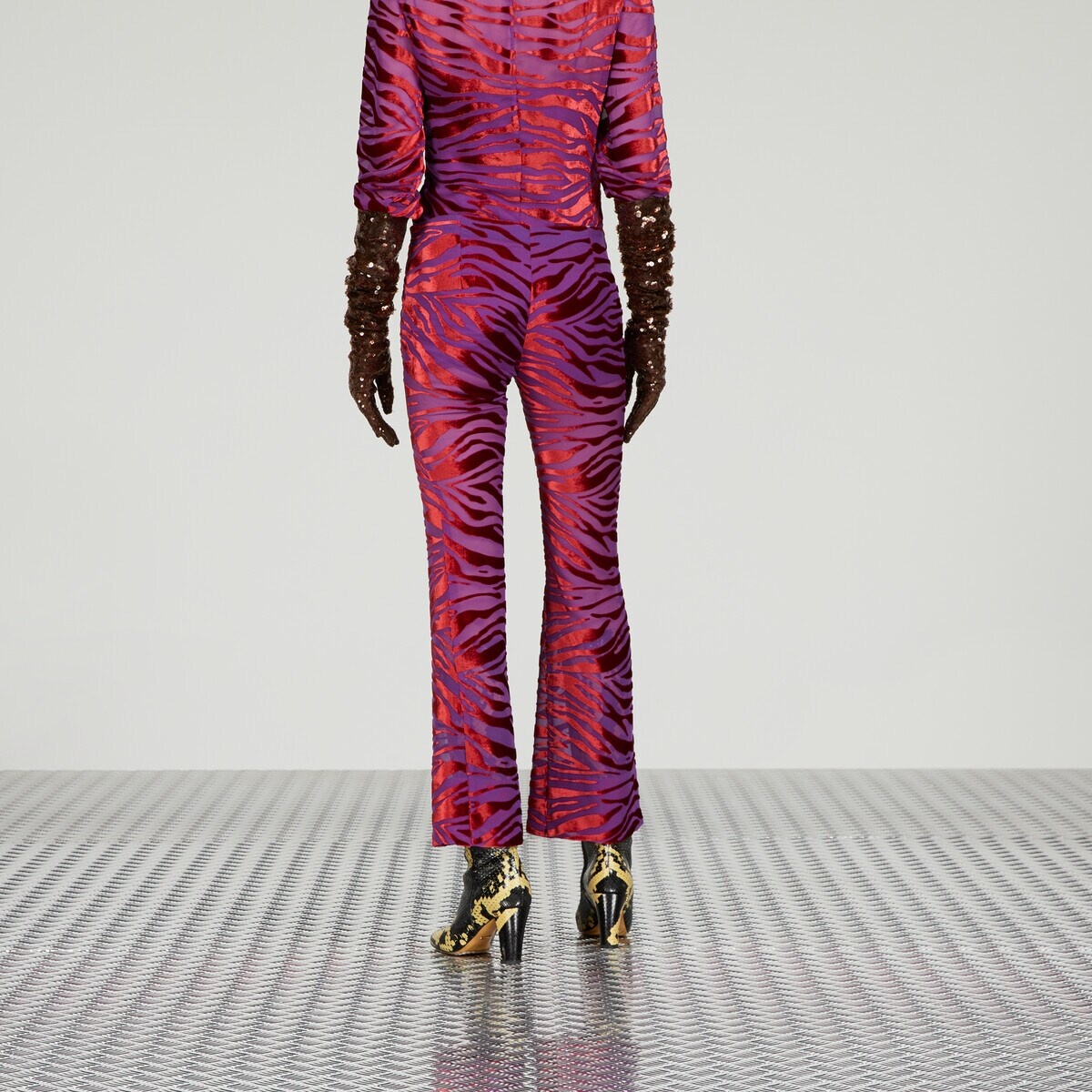 Animalier velvet pant - 7