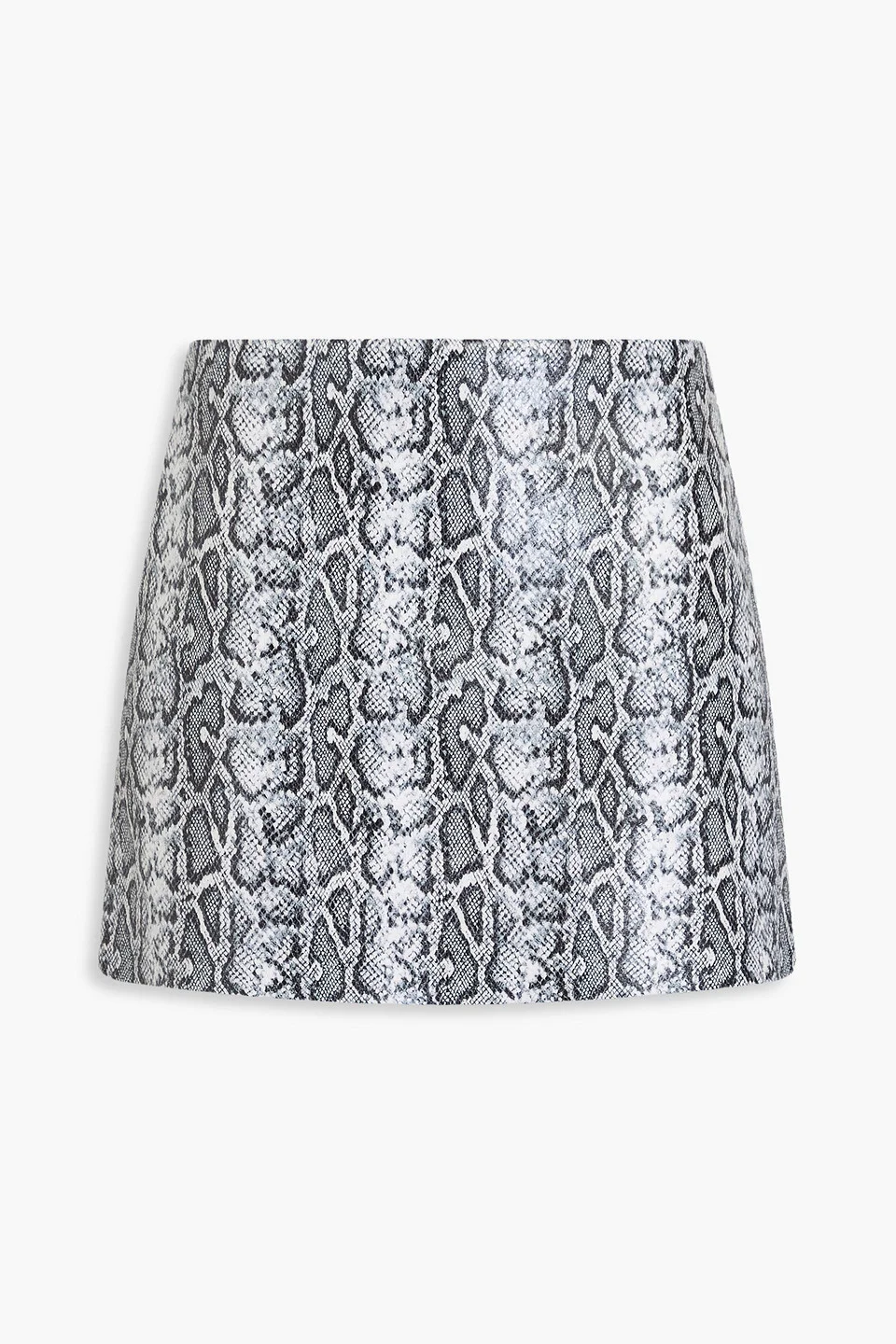 Snake-print mini skirt - 1