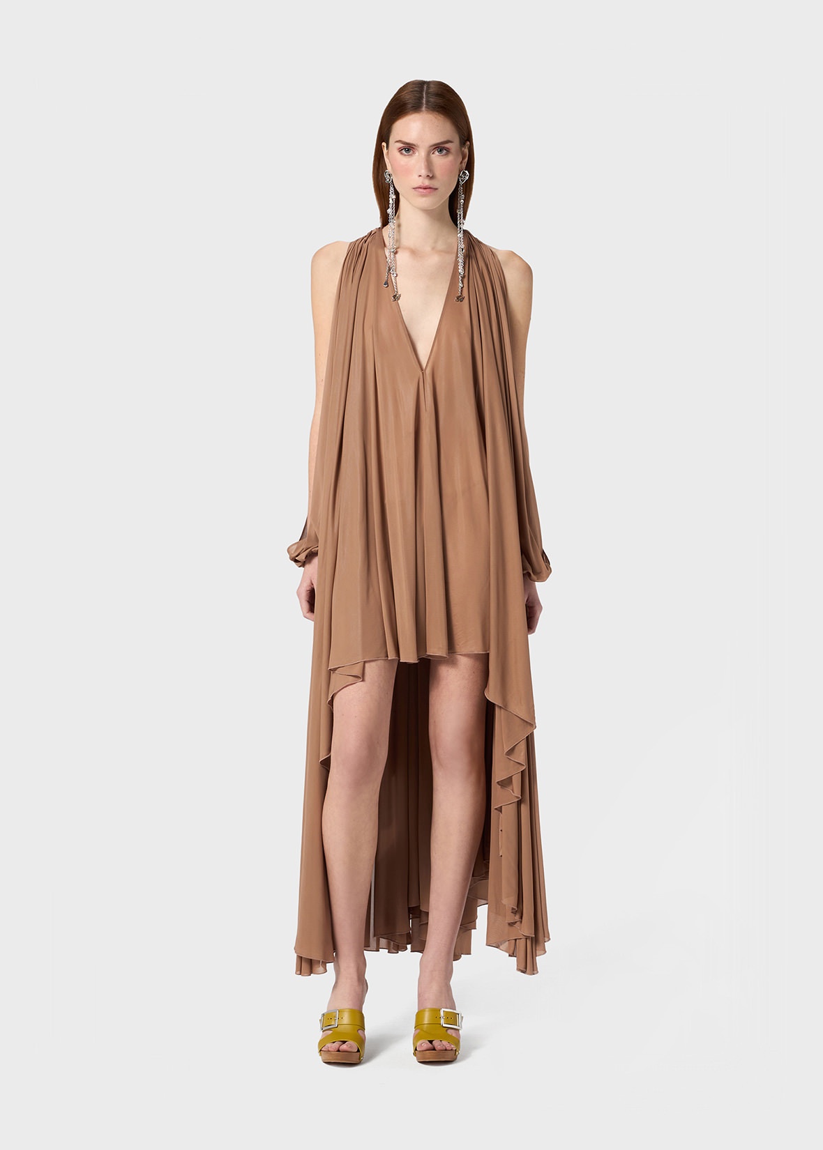 ASYMMETRIC DRESS IN GEORGETTE - 2
