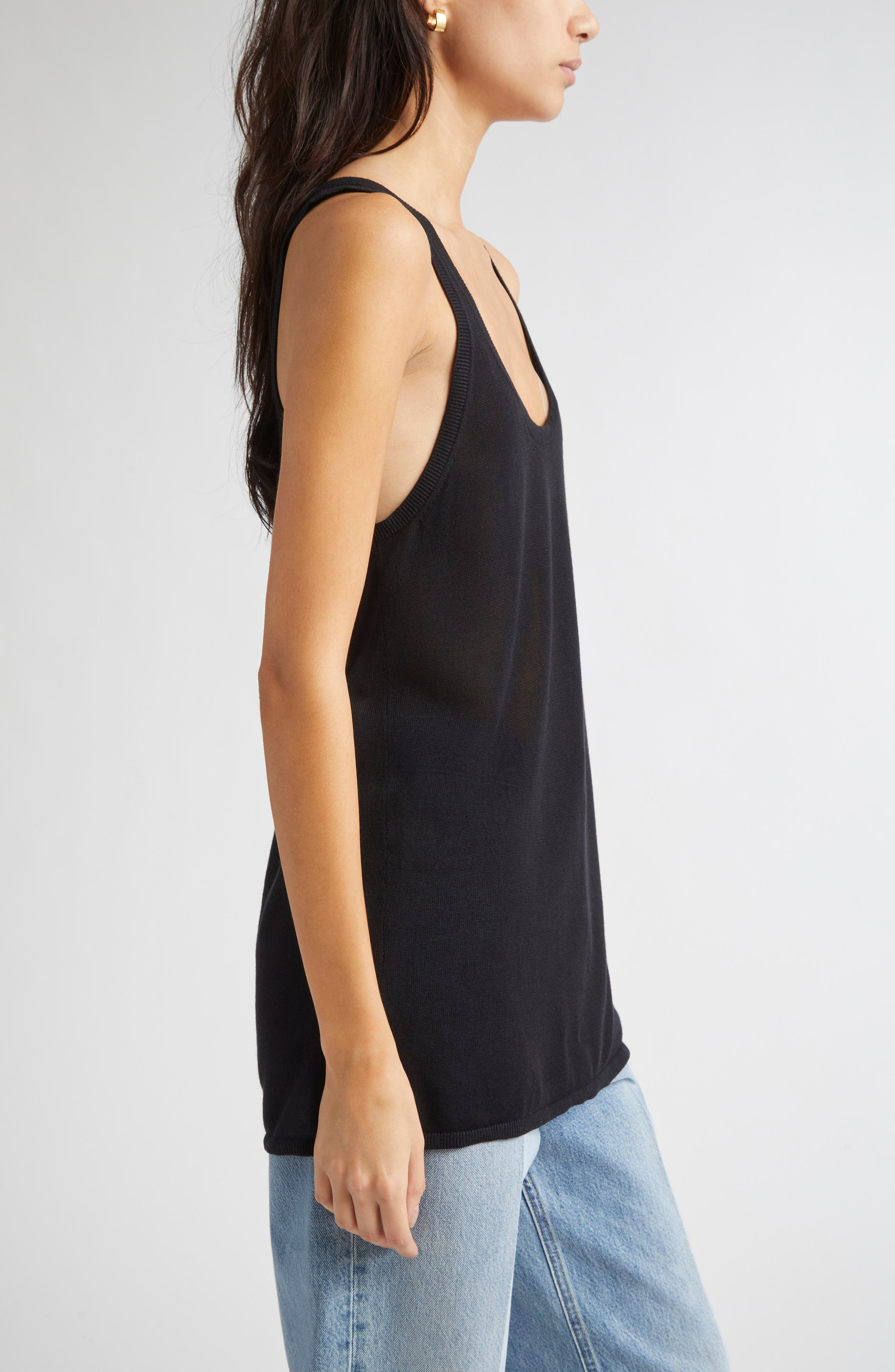 TOTEME Knit Tank in Black at Nordstrom - 3