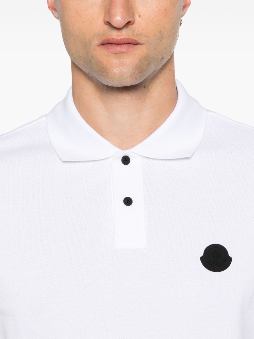 rubberised-logo polo shirt - 5