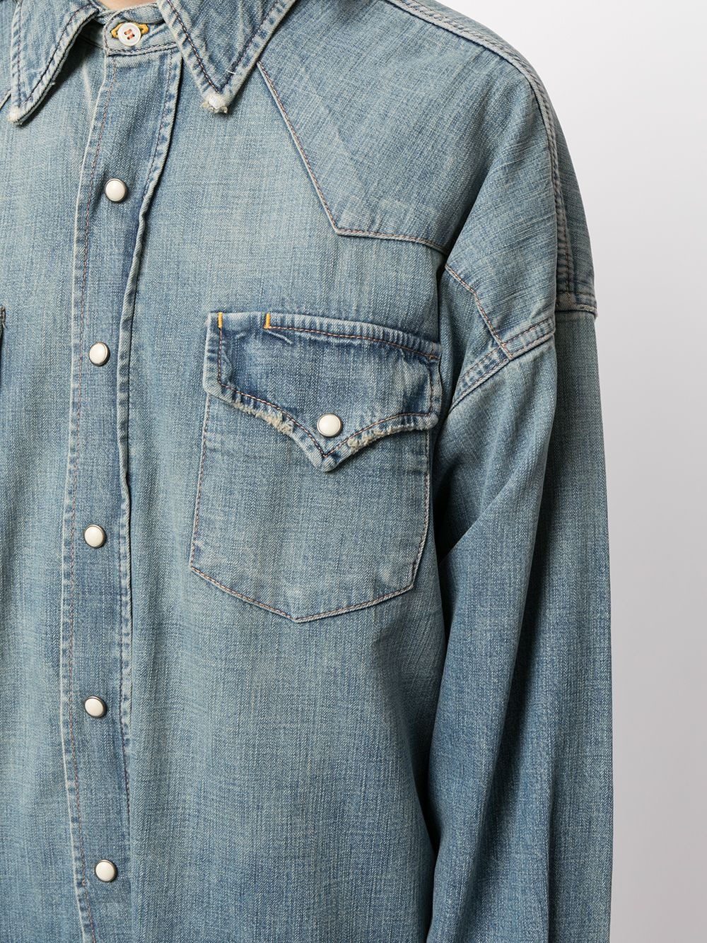 stonewashed denim jumpsuit - 10
