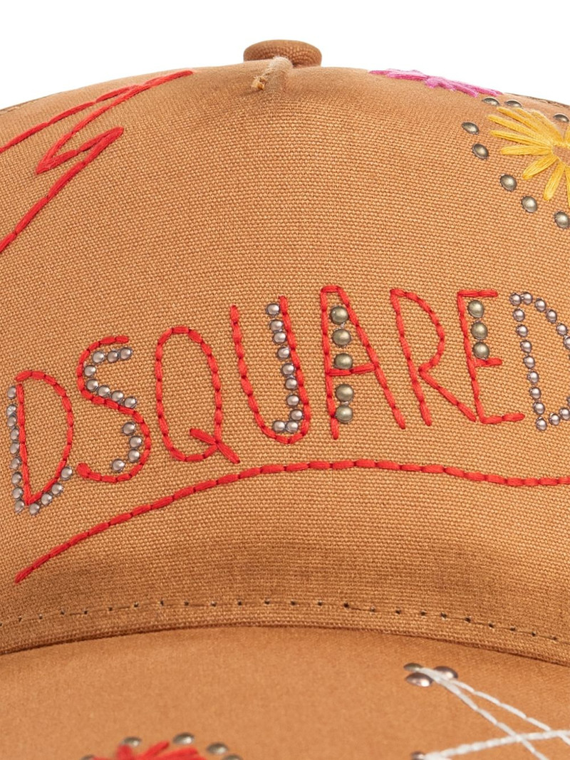 embellished-embroidered baseball cap 3