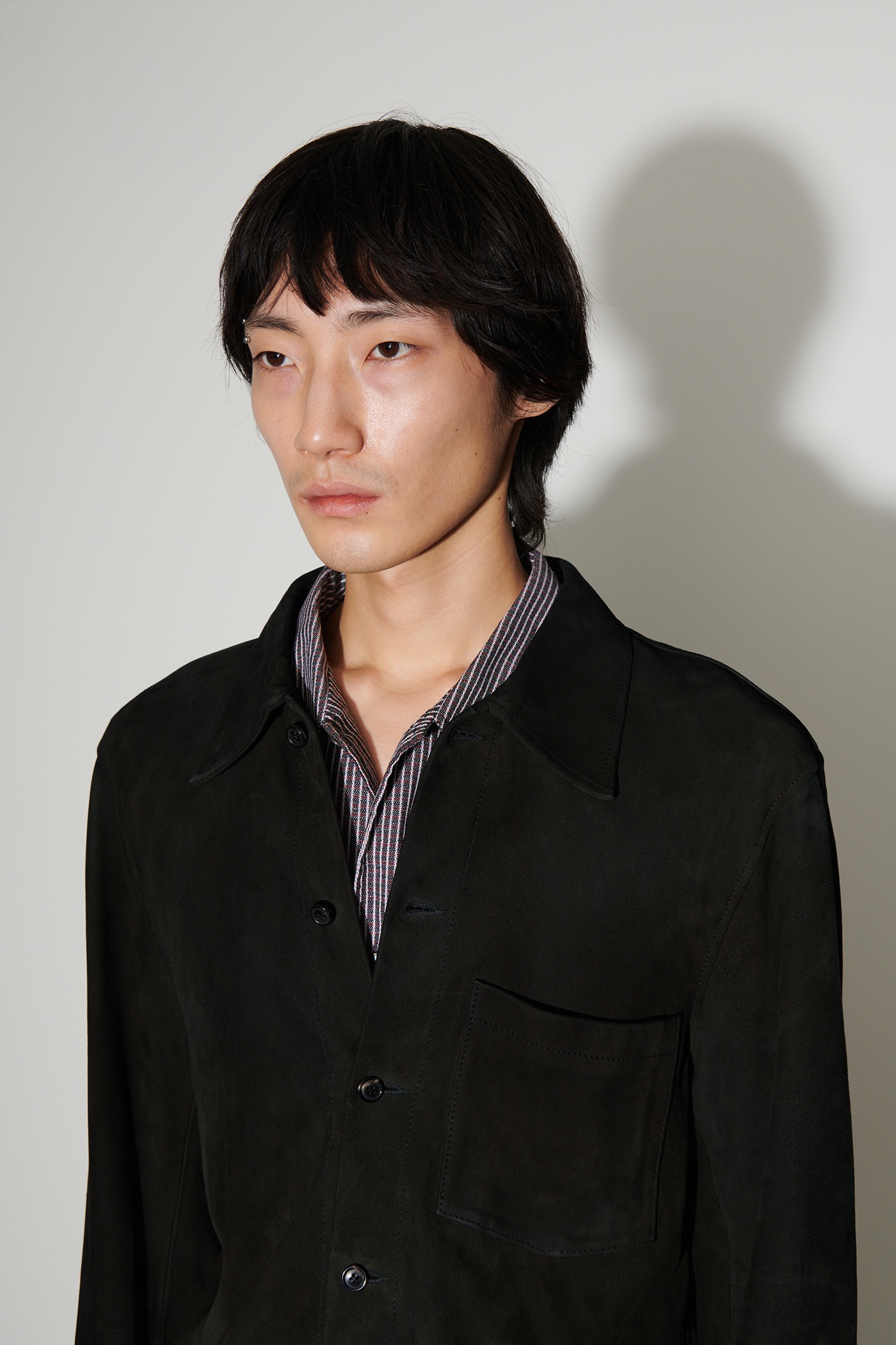 Reincarnation Suede Shirt Black Suede - 3