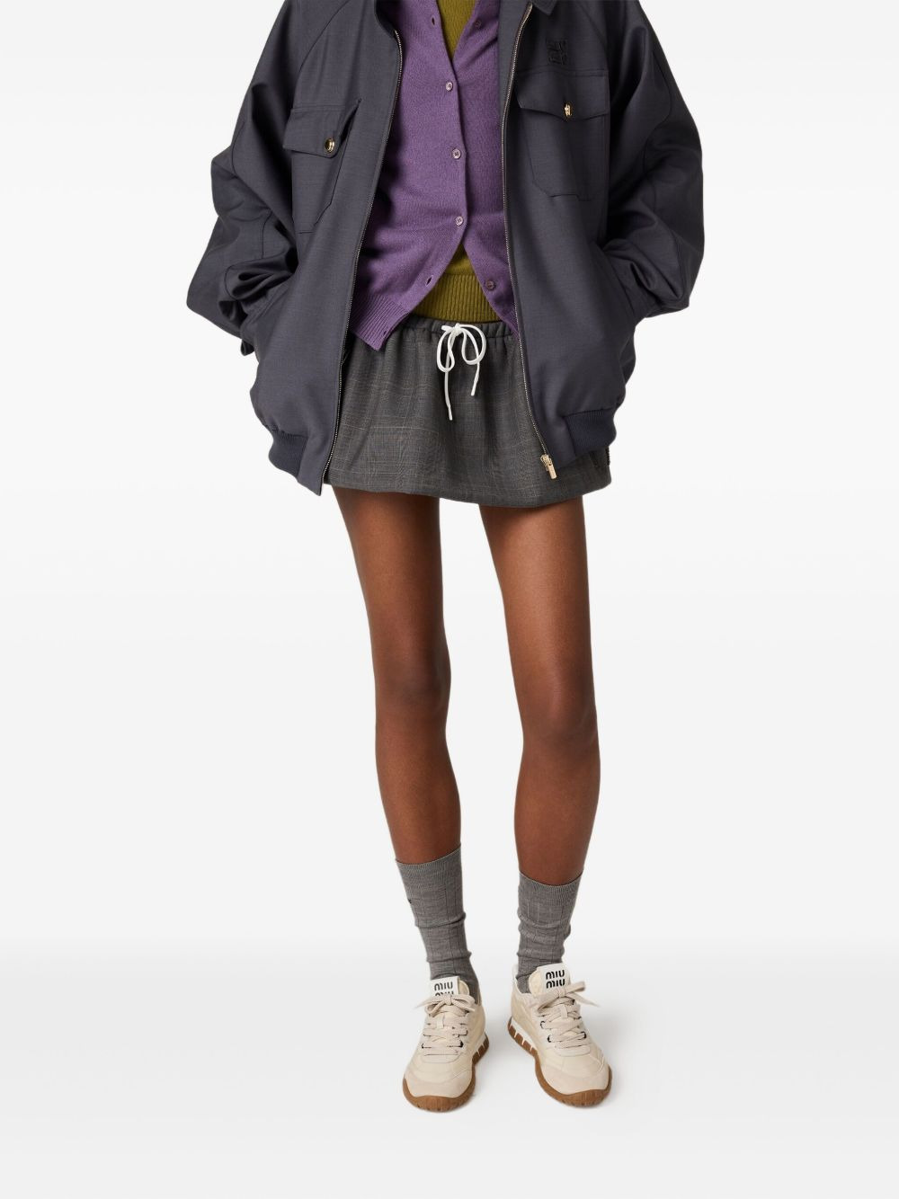 Prince Of Wales check mini skirt - 2