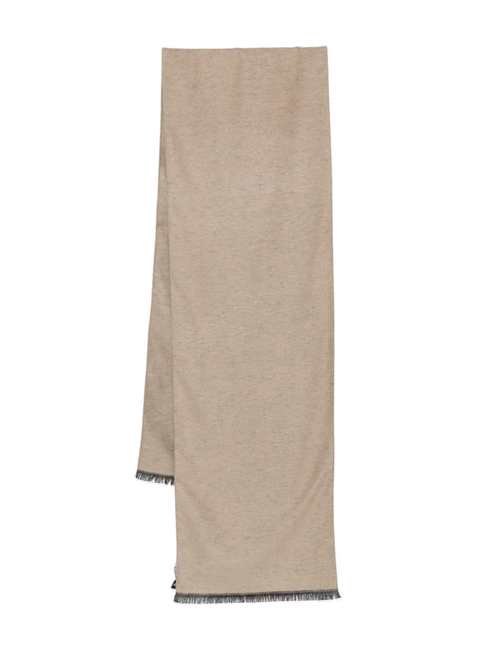 fringed silk scarf - 1