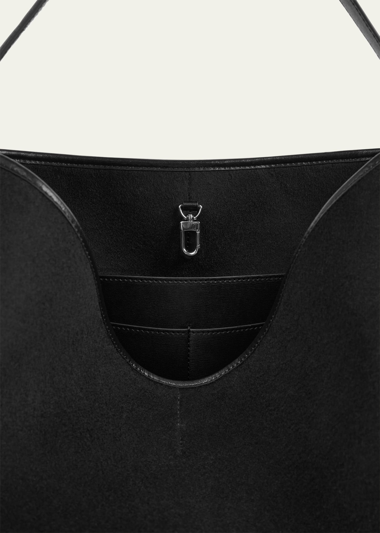 Belted Wool & Leather Tote Bag - 2
