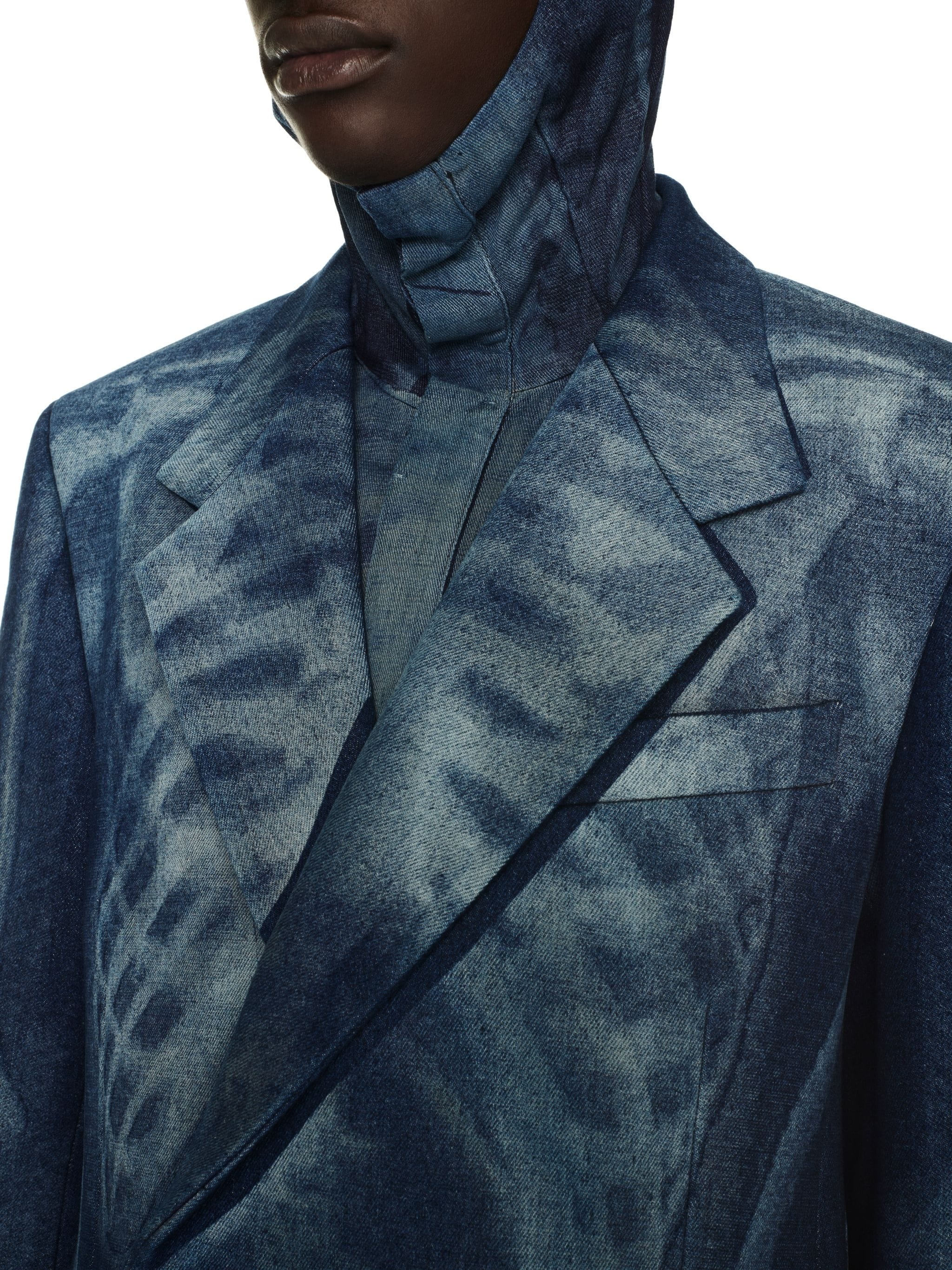 Body Scan Relax Denim Double Jacket - 5