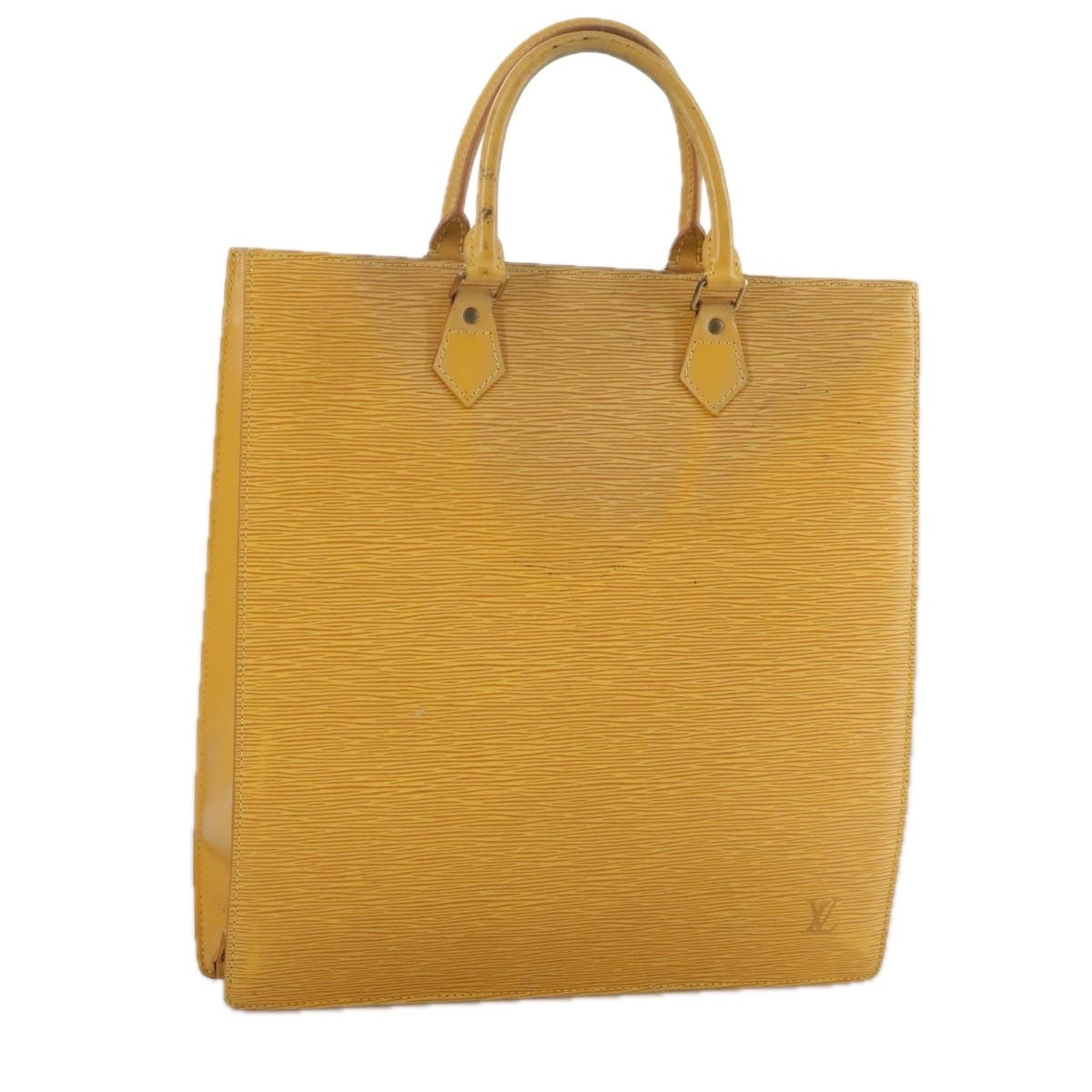 LOUIS VUITTON Epi Sac Plat Hand Bag Yellow M52079 - 1