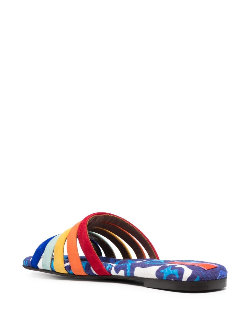 Tones cotton-chevron slides - 3