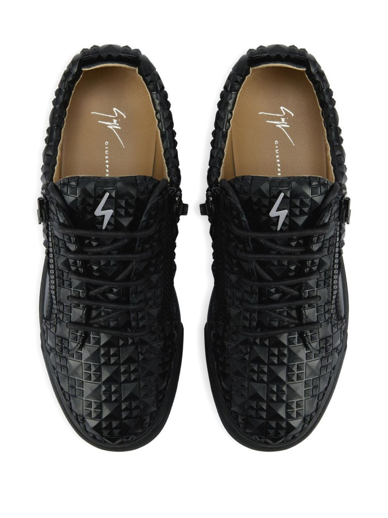 The Manhattan zip-detail woven sneakers 4