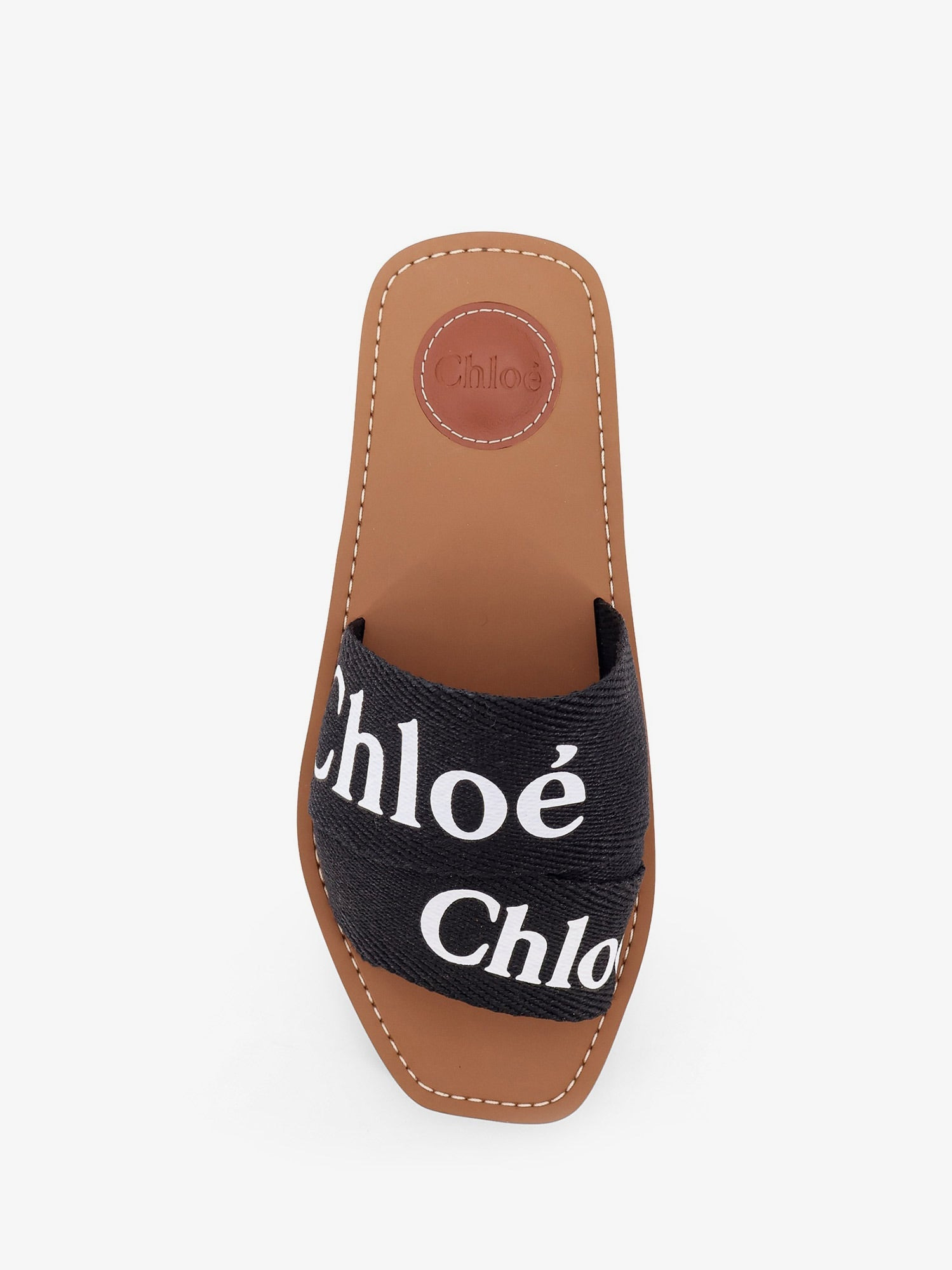 CHLOE' - Chloe' Woody Linen Flat Sandals - 4
