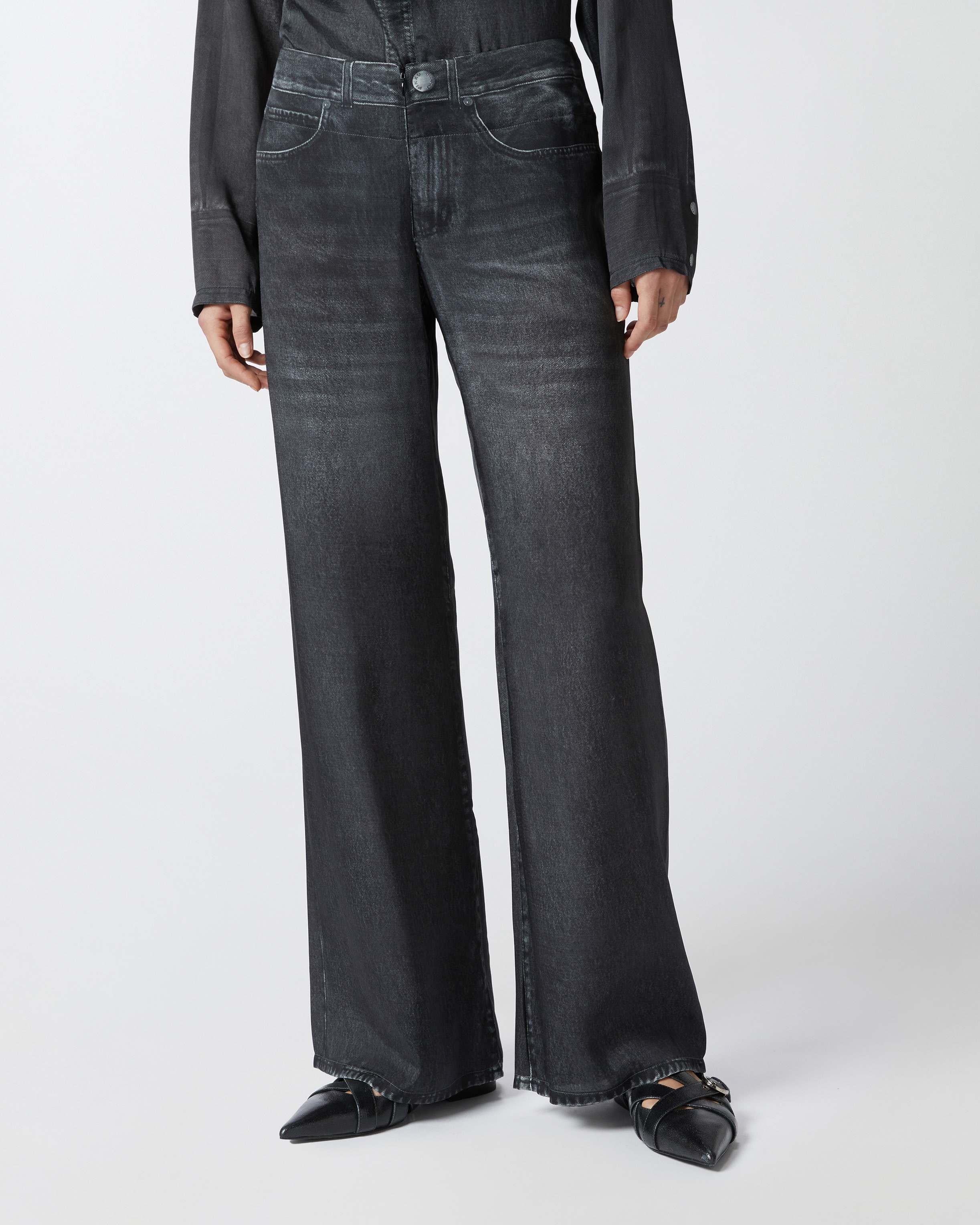 JEAN-STYLE WIDE-LEG TROUSERS - 3