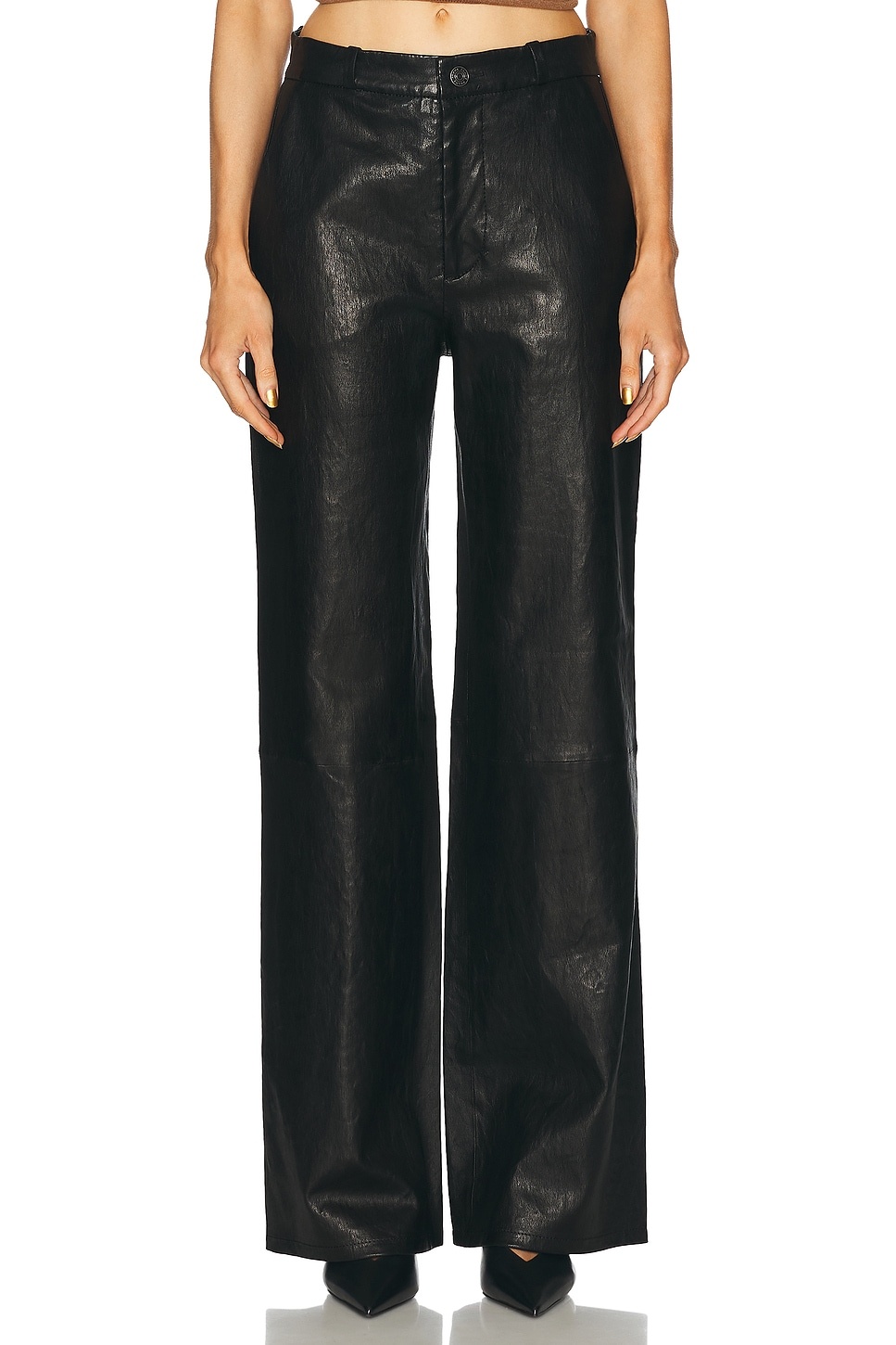 Relaxed Leather Trouser - 1