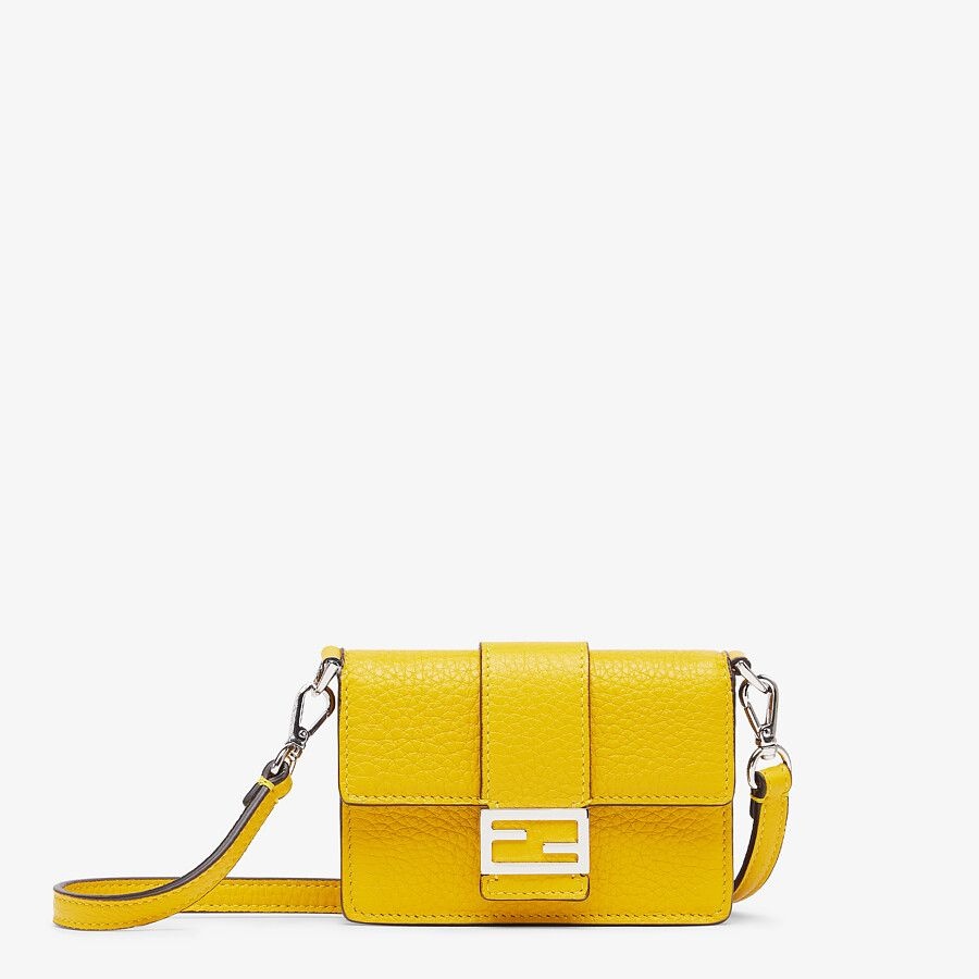 Yellow leather bag - 1