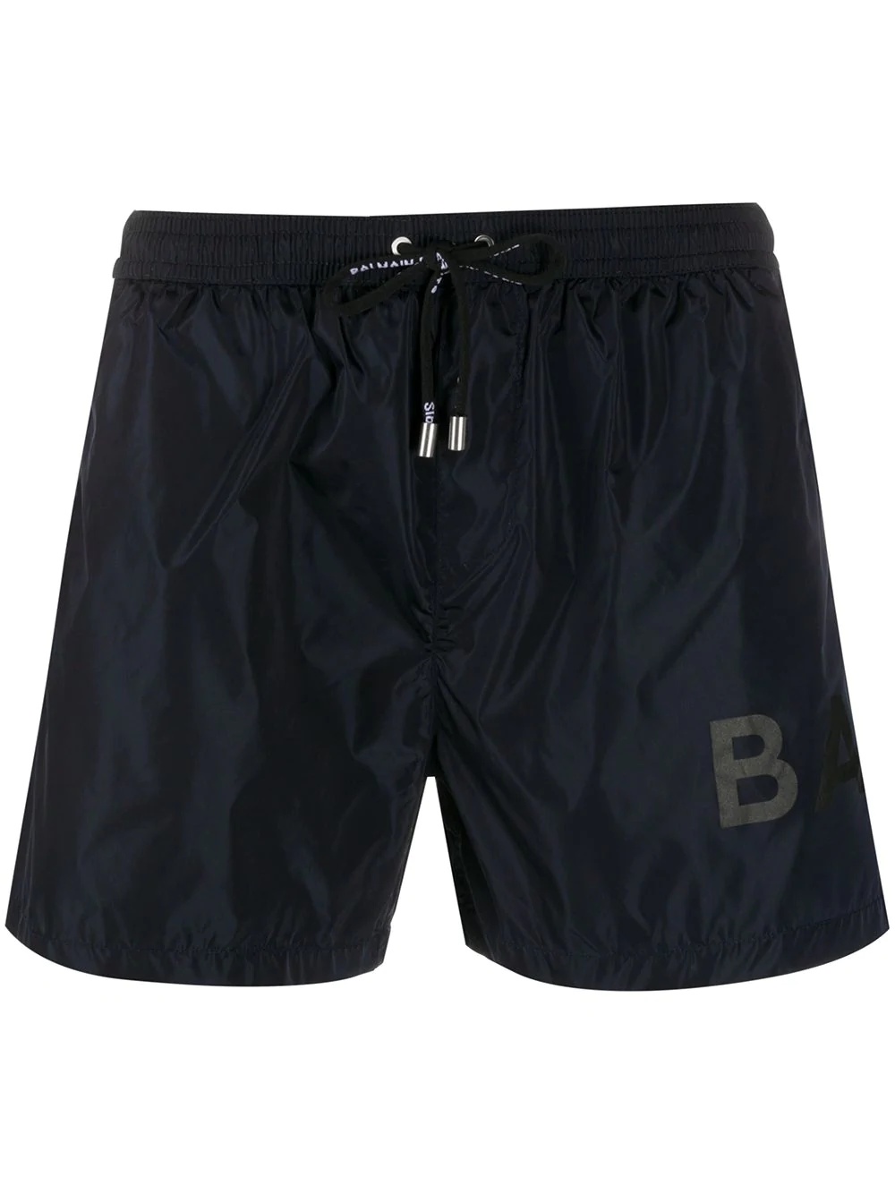 logo print swim shorts - 1