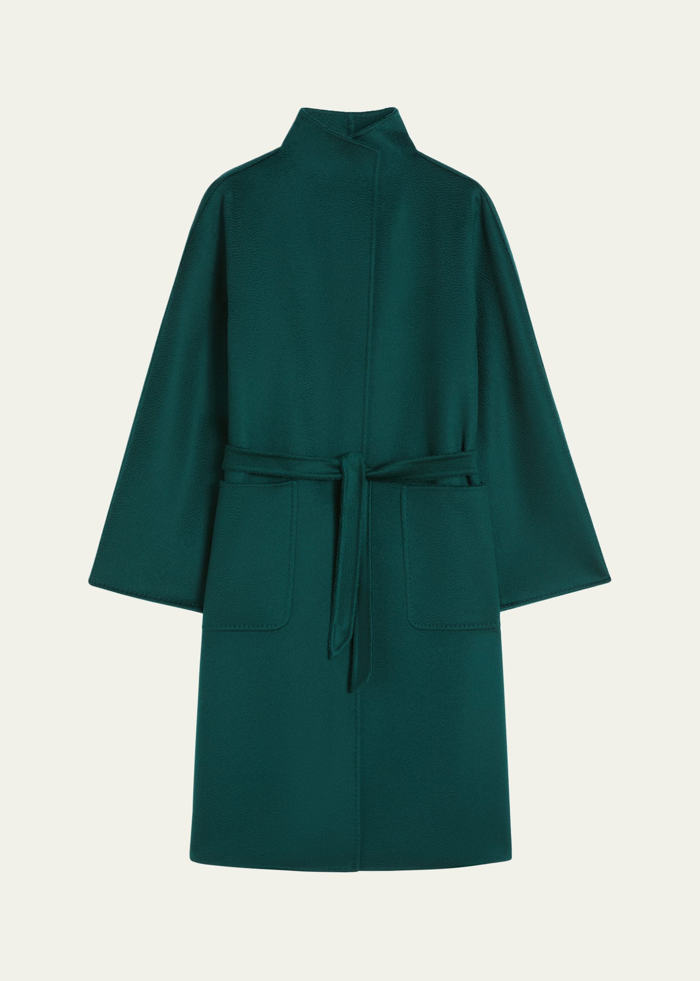 Lilia Cashmere Wrap Coat - 1